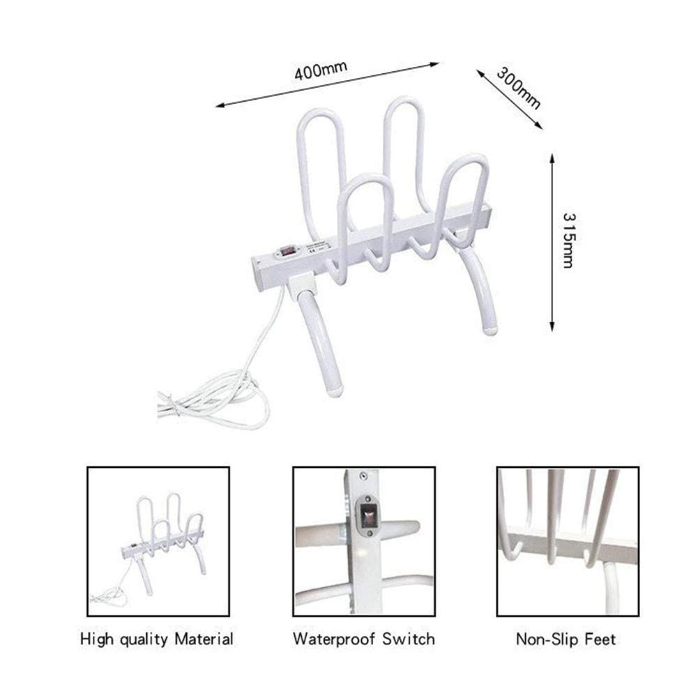 Electric Shoe Dryer and Warmer - Freestanding Shoe Drying Rack with Dehumidifier for Shoes, Boots, Hats & Socks | Fast Drying & Odor Elimination | Perfect for Ski Boots, Winter Sports & Wet Weather (UK Plug)