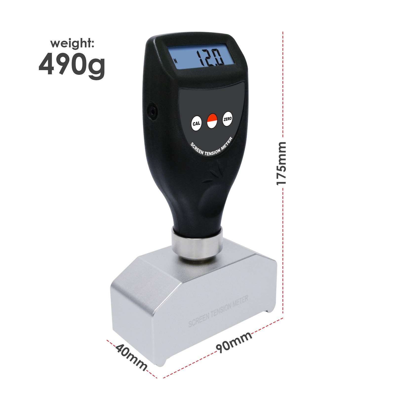 Digital Screen Tension Meter Tester - 7~40 N/cm Force Measurement for Screen Printing Stencils | Quality Control Tool for Printing Production & Fabric Tension Testing