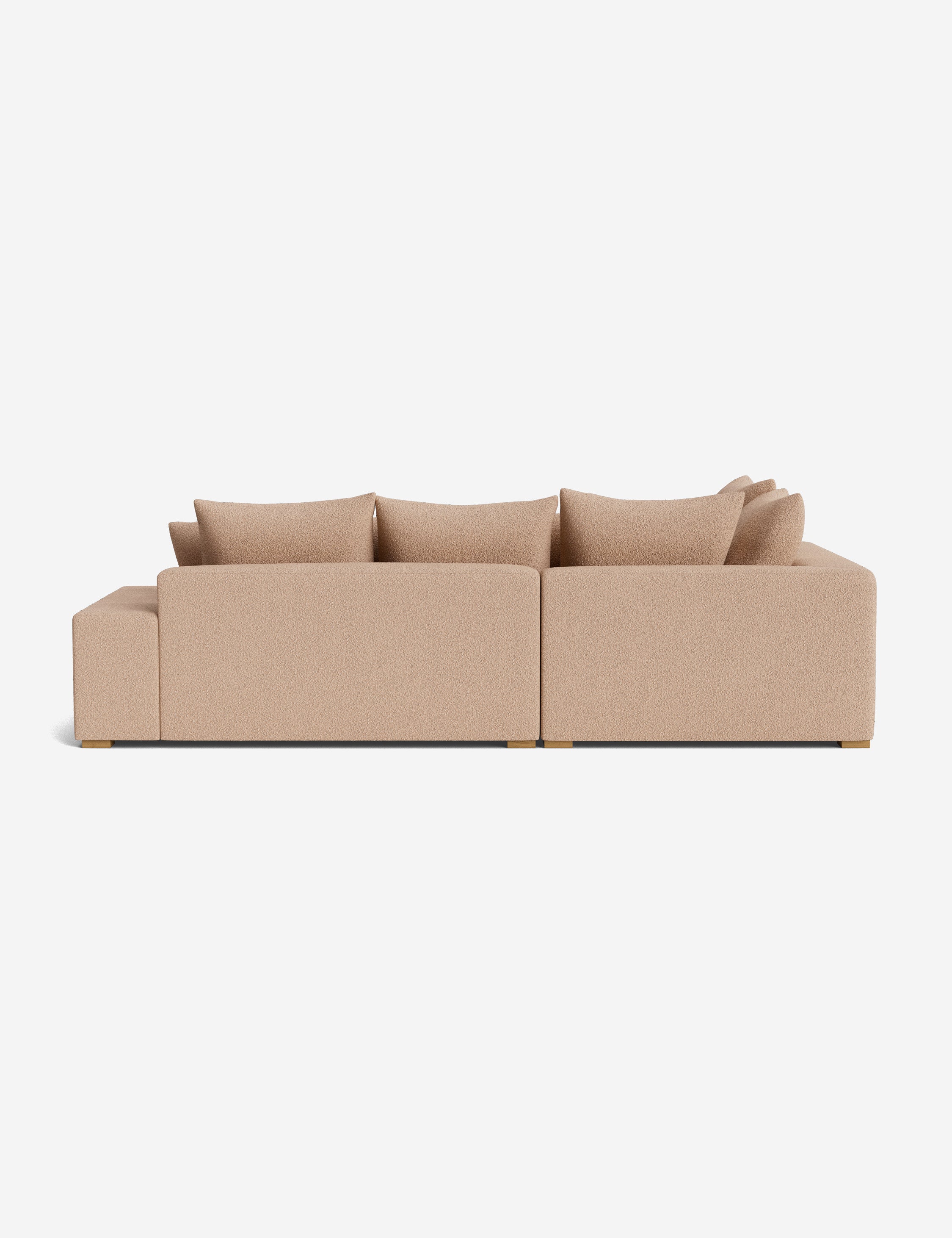 Modern Clayton Sectional Sofa with Reversible Chaise - Comfortable L-Shaped Couch for Living Room, Family Room & Home Theater - Soft Fabric Upholstery & Sturdy Wood Frame