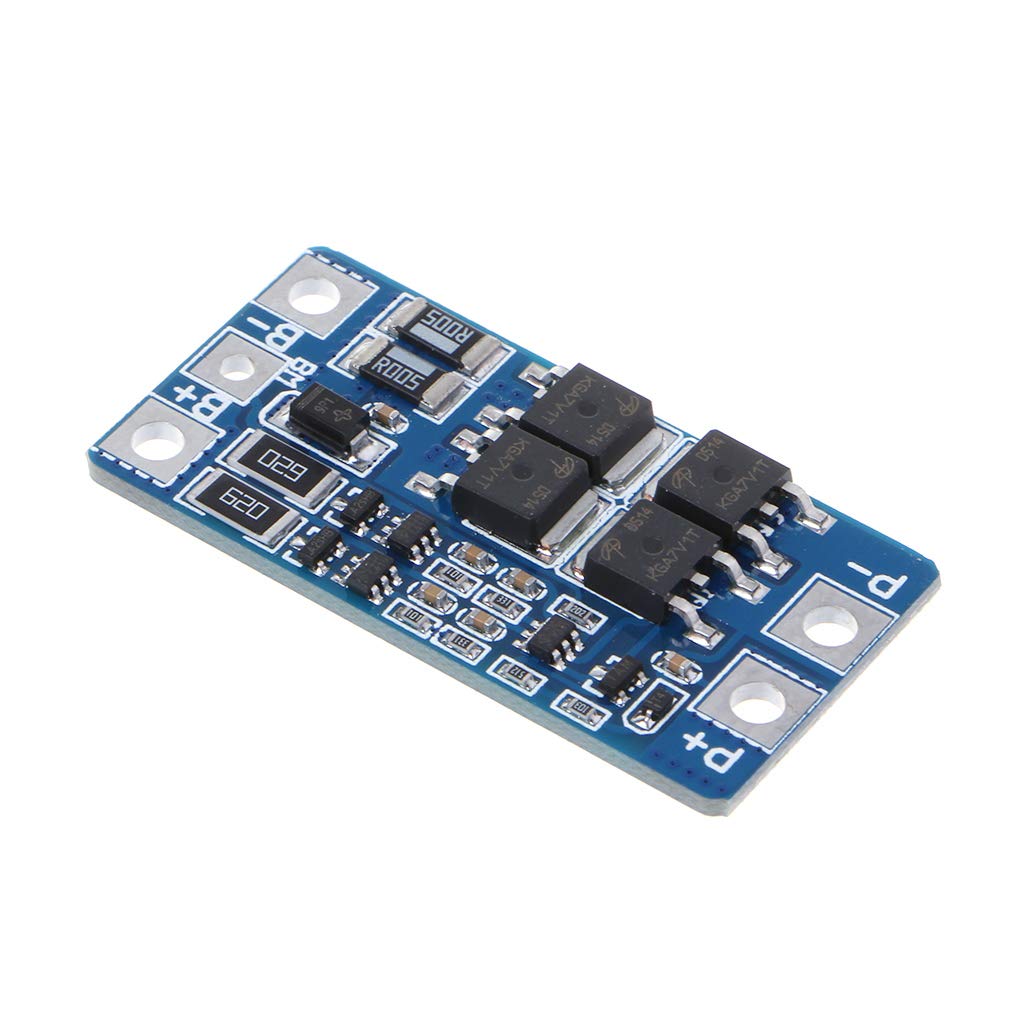 2S 10A 7.4V 18650 Lithium Battery Charger with Protection Board PCM Module - Balanced Charging for 5V PCB Power Module - Ideal for DIY Electronics, RC Drones, and Power Tool Battery Packs