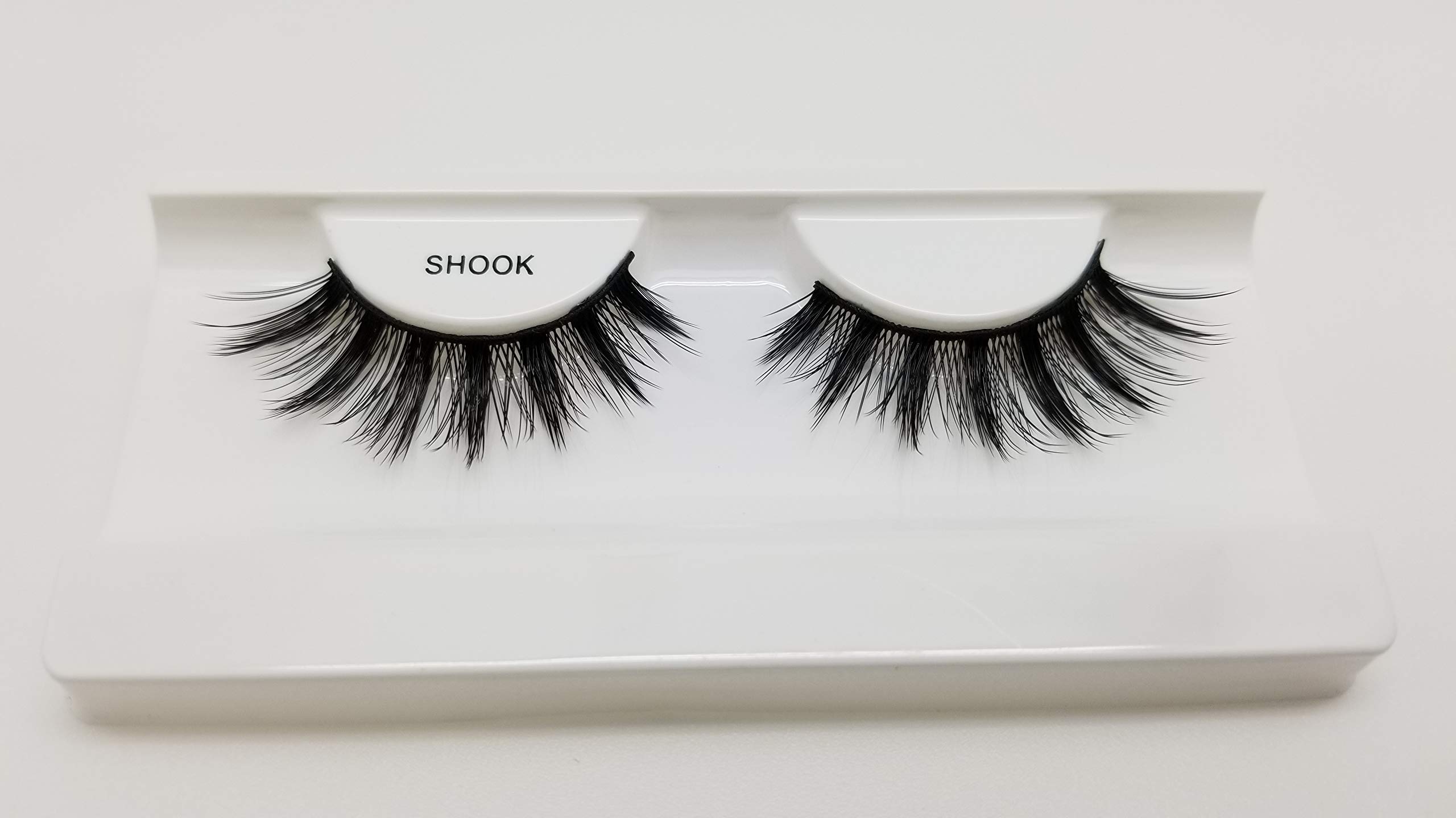 3D False Eyelashes - 100% Handmade Faux Mink Lashes (SHOOK) for Natural Volume & Glamorous Look | Perfect for Parties, Weddings & Daily Wear