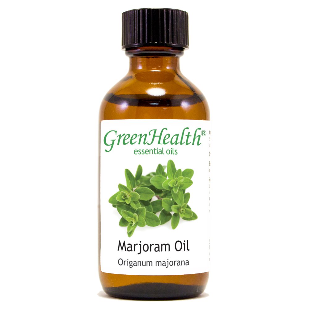 2 fl oz Marjoram Essential Oil - 100% Pure Therapeutic Grade - Aromatherapy, Massage & DIY Skincare - GreenHealth