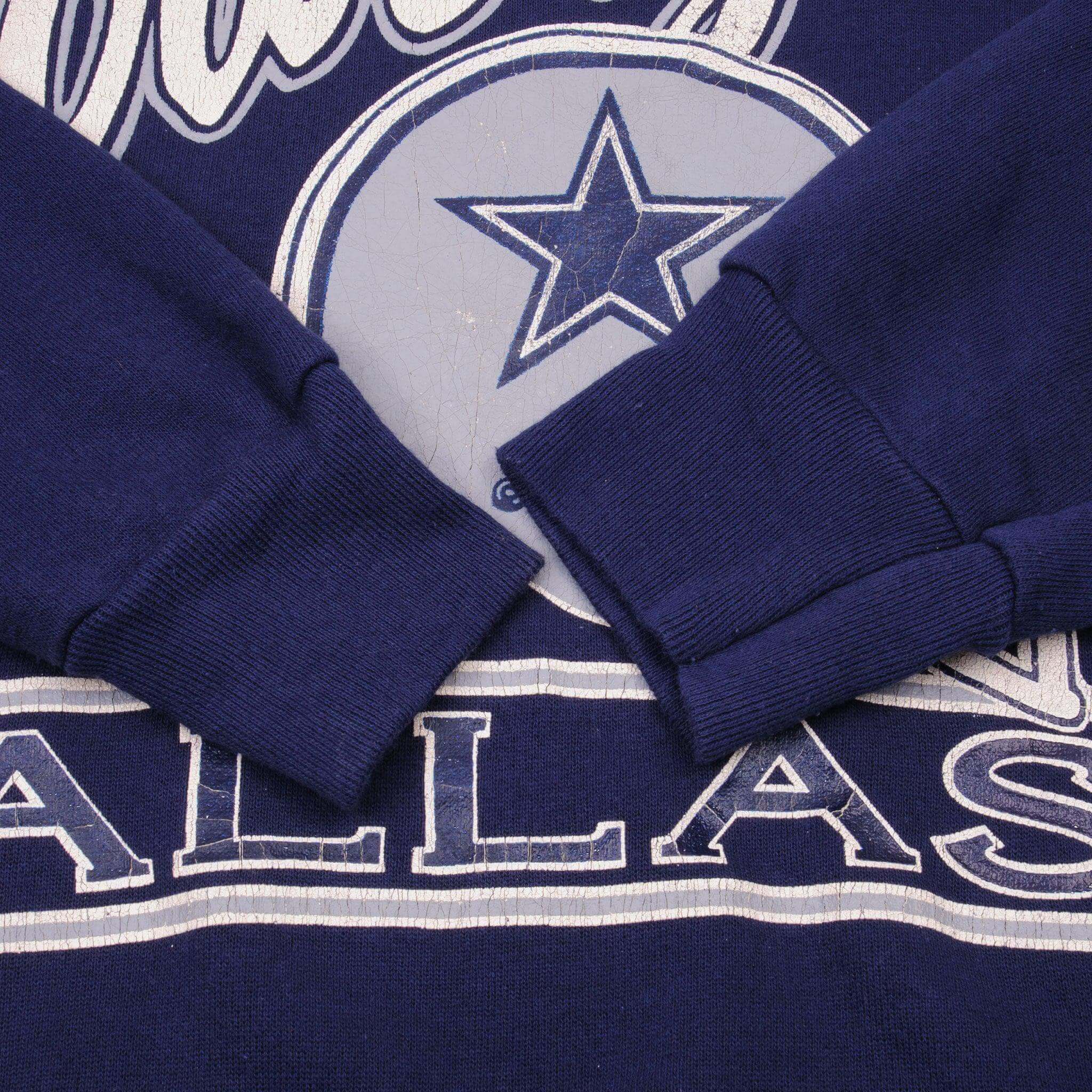 Vintage Champion NFL Dallas Cowboys Sweatshirt 1990s Medium Made in USA - Retro Football Fan Gear for Game Day & Casual Wear