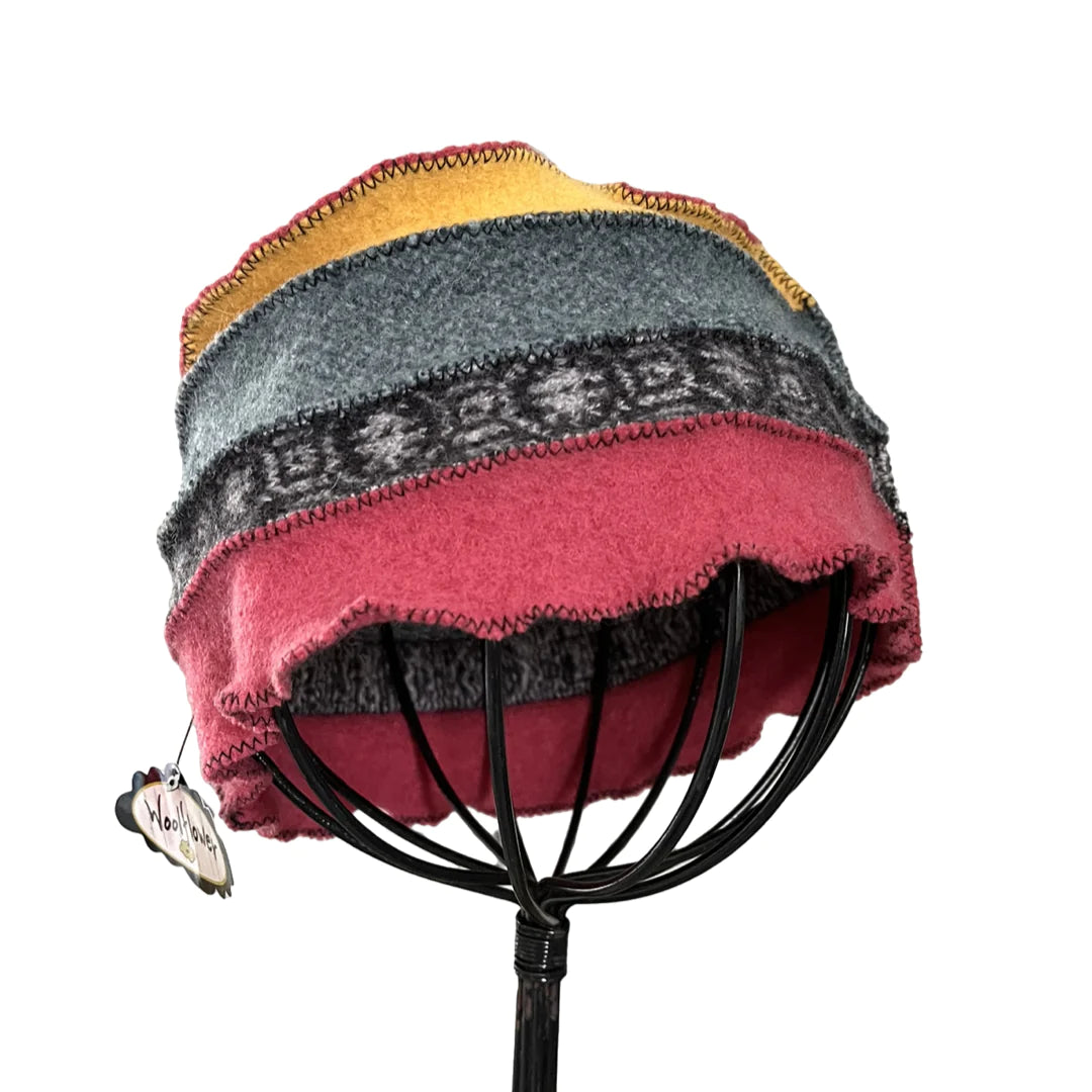 100% Wool Hat for Men & Women - Warm Winter Beanie with Assorted Designs - Perfect for Skiing, Hiking, and Cold Weather Outdoor Activities