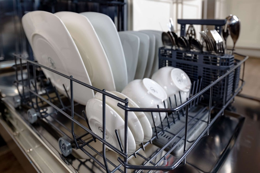 BREDA 24 Inch Stainless Steel Built-In Dishwasher with Pocket Handle Panel - LUDWT30155 | Energy Efficient, Quiet Operation for Modern Kitchens | Perfect for Small Families and Apartment Living