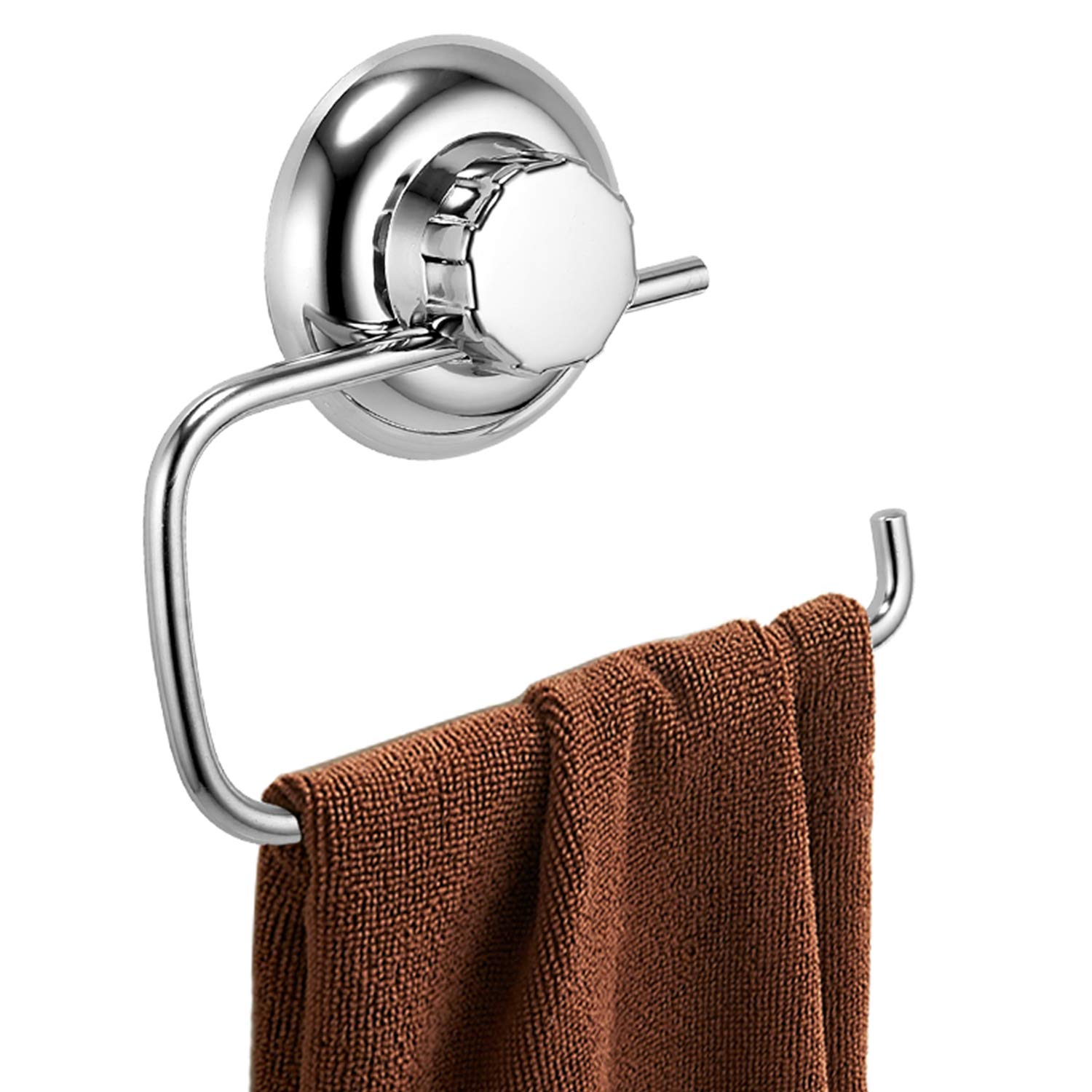 Stainless Steel Toilet Paper Holder - No Drilling, Suction Cup - Bathroom & Kitchen Towel Hanger for Home Use