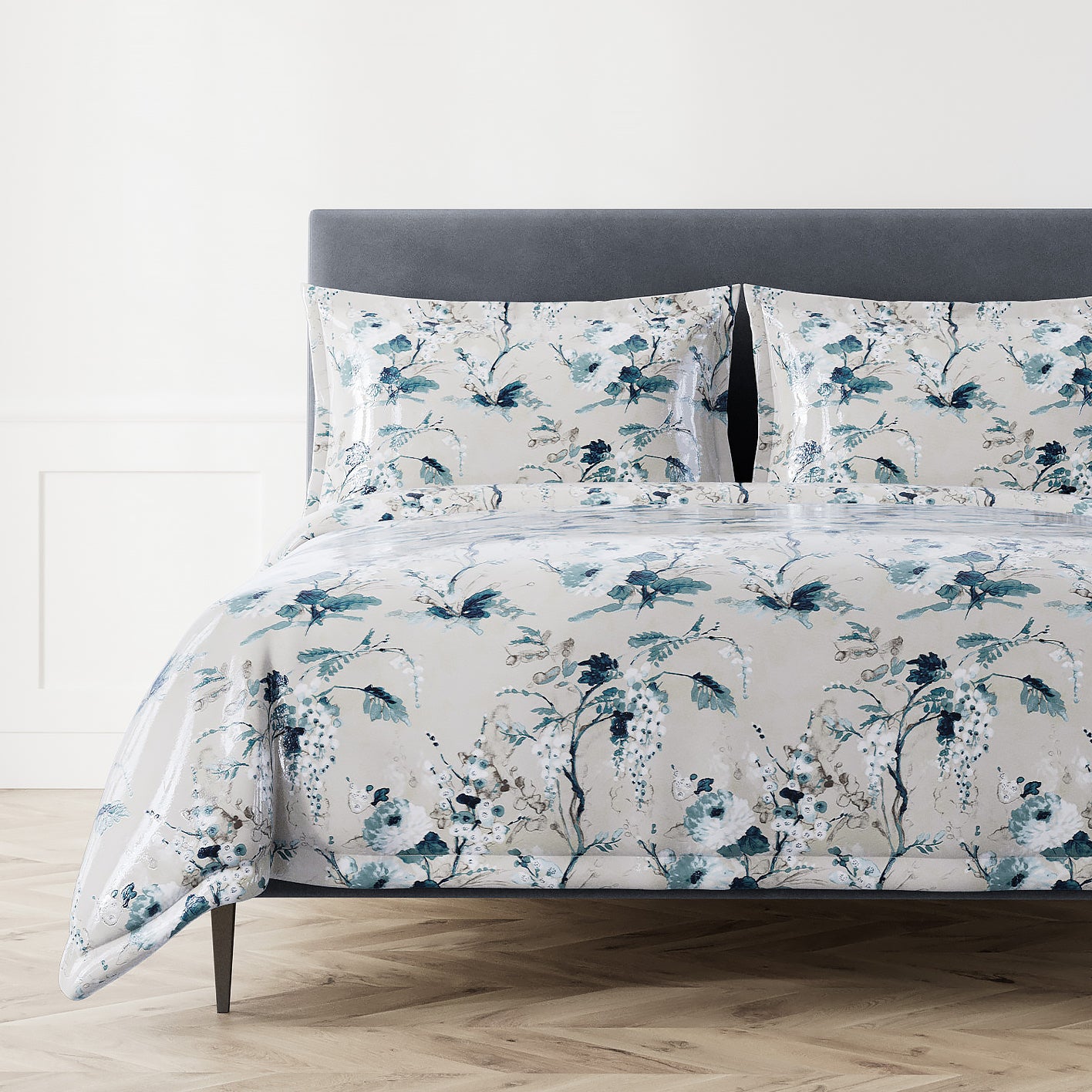 Jardin Fleur Duvet Set - Luxury Floral Bedding Collection | Queen/King Size | Soft & Breathable Cotton | Perfect for Master Bedroom, Guest Room & Cozy Home Decor