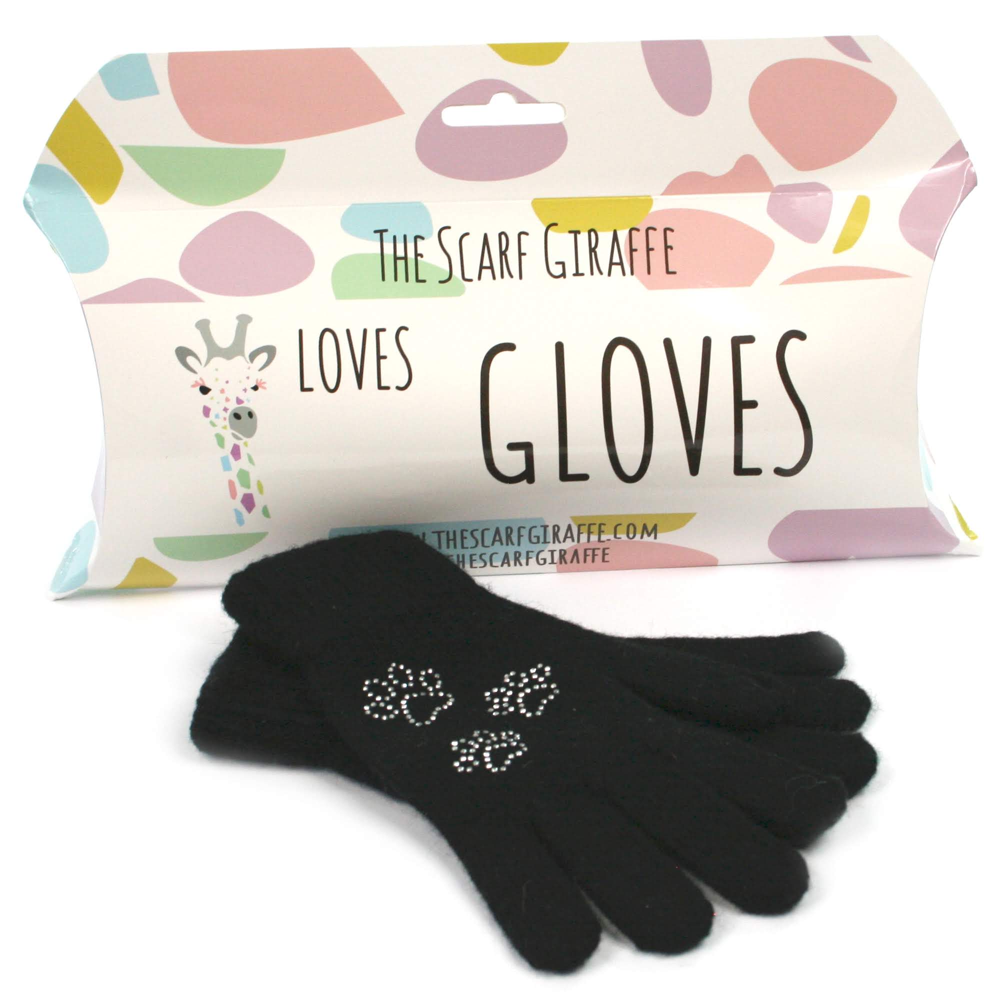 Black Paw Gloves - Warm Winter Gloves for Men & Women - Touchscreen Compatible - Ideal for Outdoor Activities, Running, Hiking, and Cold Weather Protection