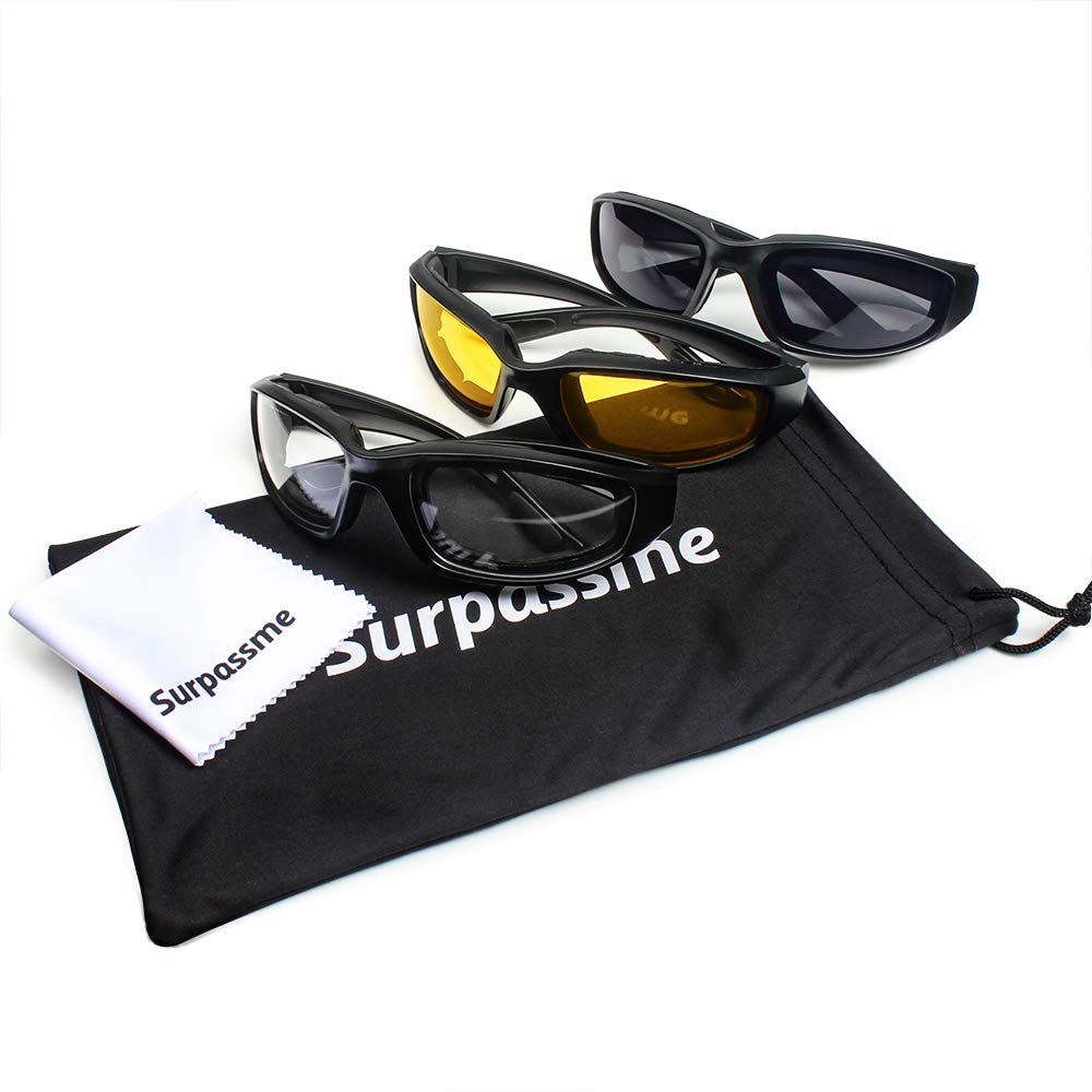 UV-Protected Motorcycle Sunglasses - Windproof, Dustproof for Outdoor Riding