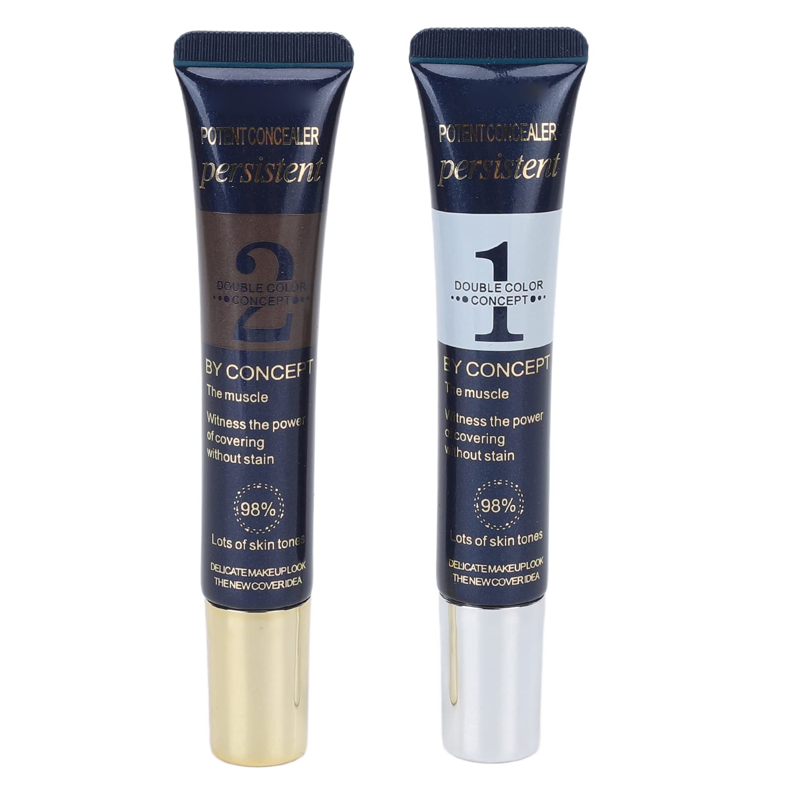 Waterproof & Sweatproof Tattoo Concealer Kit – Covers Birthmarks, Scars & Spots | 2-Piece Skin Concealer Set for Face & Body | Perfect for Daily Wear, Special Events & Professional Use