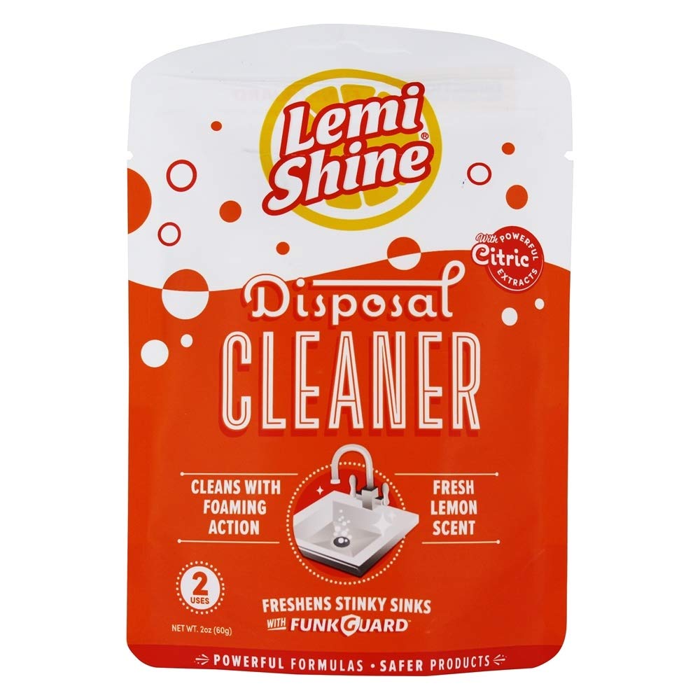 Lemi Shine Garbage Disposal Cleaner & Deodorizer - Citrus Foam Cleaner for Kitchen Sink with Natural Lemon Scent | Deep Cleans & Eliminates Odors | Safe for All Disposal Types (2 Pack) - Perfect for Daily Kitchen Maintenance & Fresh Smelling Home
