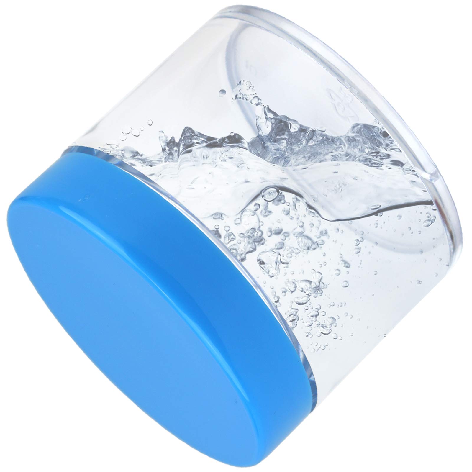 Beauticom 60 Grams/60 ML (2 Oz) Round Clear Leak Proof Plastic Jars with Blue Lids - Travel Size Cosmetic Containers for Makeup, Lotion, Creams, Oils & Salves - Perfect for DIY Beauty Products, Travel Toiletries & Home Organization (Pack of 384)