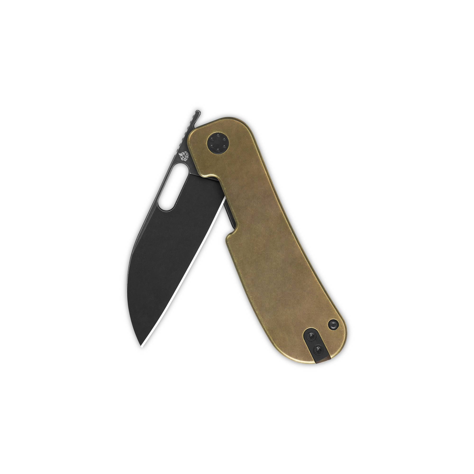 QSP Variant PE Liner Lock Pocket Knife - 14C28N Stainless Steel Blade & Titanium Handle - EDC Folding Knife for Camping, Hiking, Survival and Everyday Carry