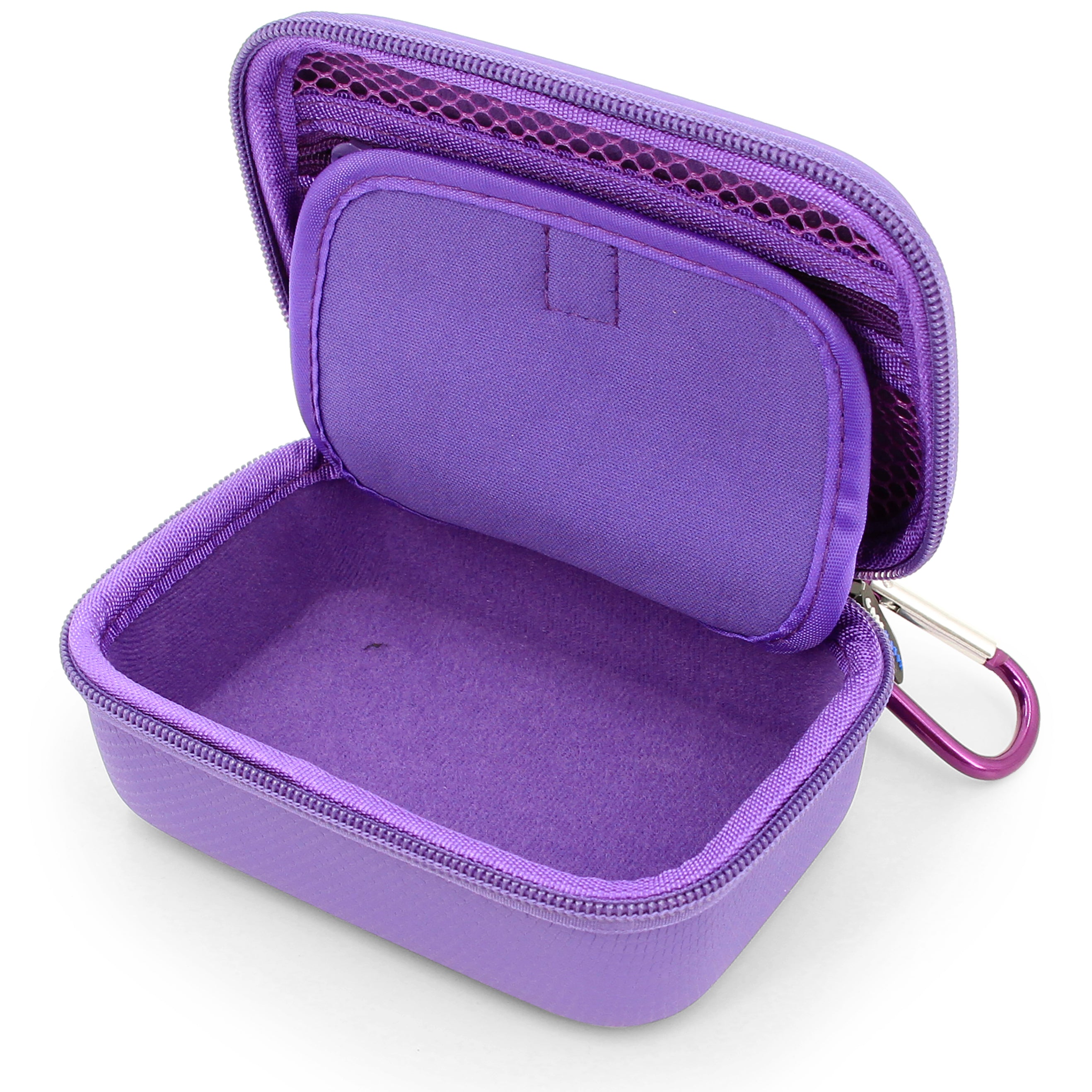 CASEMATIX Protective Carry Case for Moonbird & Moonbuddy Meditation Device - Includes USB-C Cable & Purple Storage Pouch | Perfect for Travel, Yoga, and Mindfulness Practice