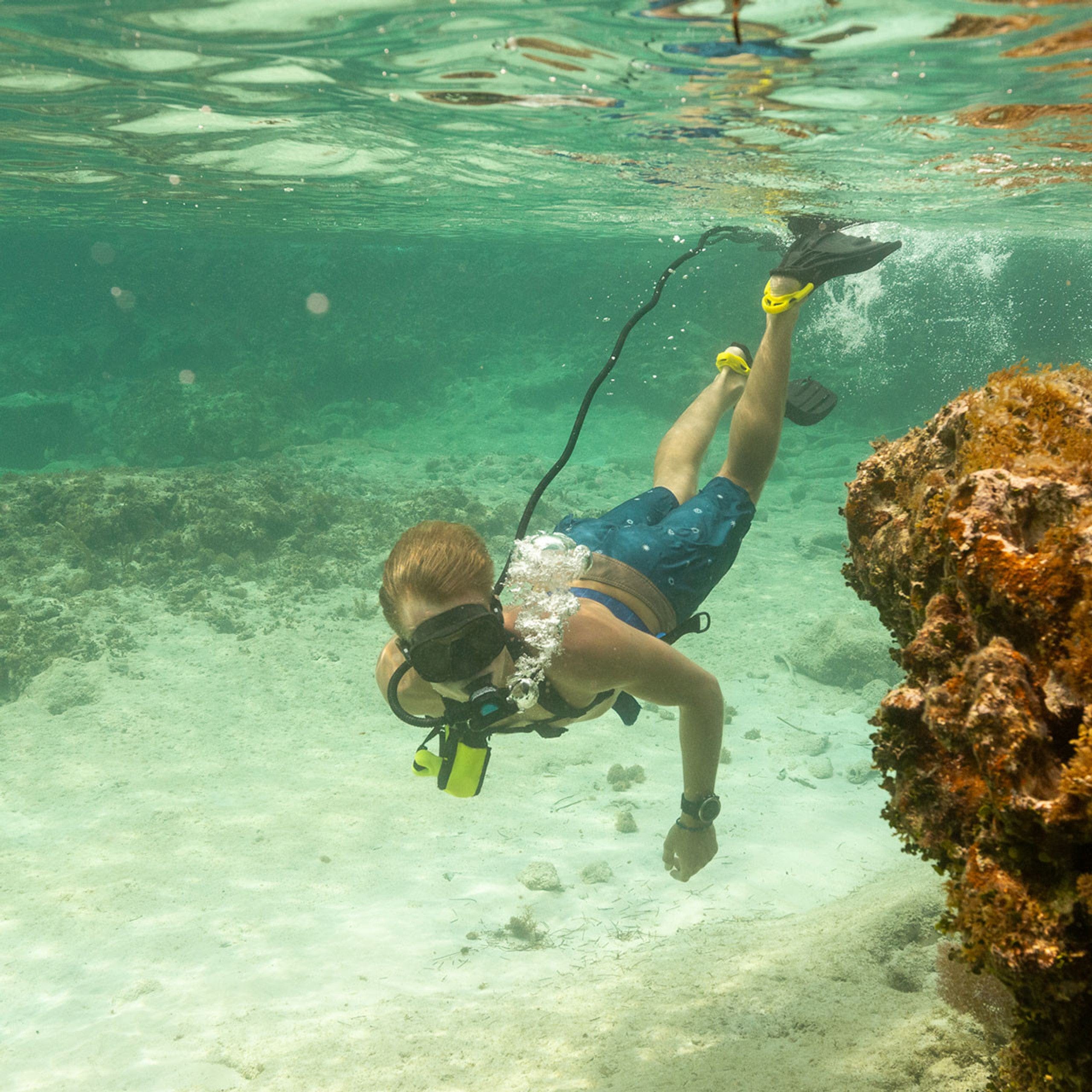 Blu3 Duo Nomad Dive System - 30ft Underwater Scuba Diving Gear with 1 Rechargeable Battery | Perfect for Snorkeling, Spearfishing & Underwater Exploration