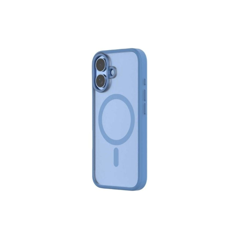 QDOS Hybrid Soft MagSafe Case for iPhone 16 Plus - Shockproof & Anti-Scratch Protection - Perfect for Work, Travel & Outdoor Activities (Blue)