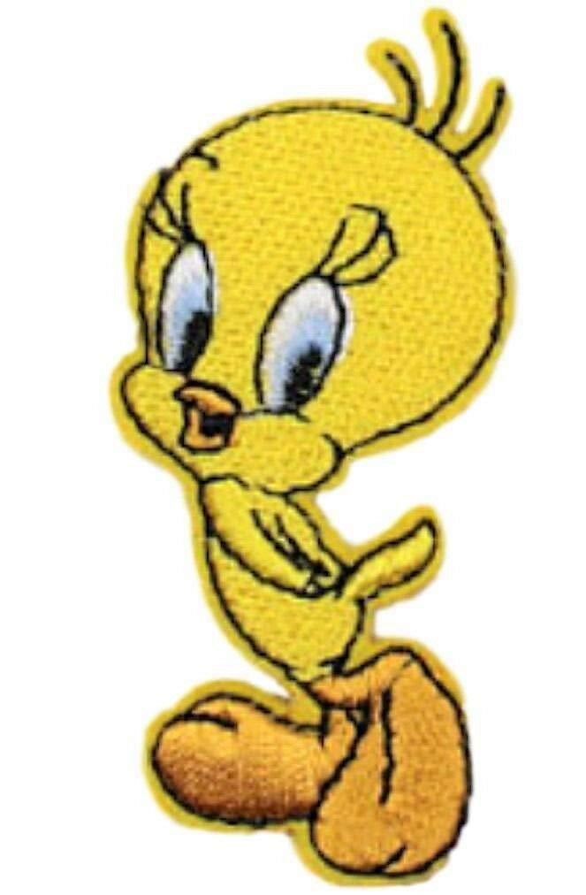 Tweety Bird 2.5 Inch Embroidered Iron-On Patch for Jackets, Backpacks & DIY Crafts - Cartoon Character Sew-On Badge for Clothing Customization