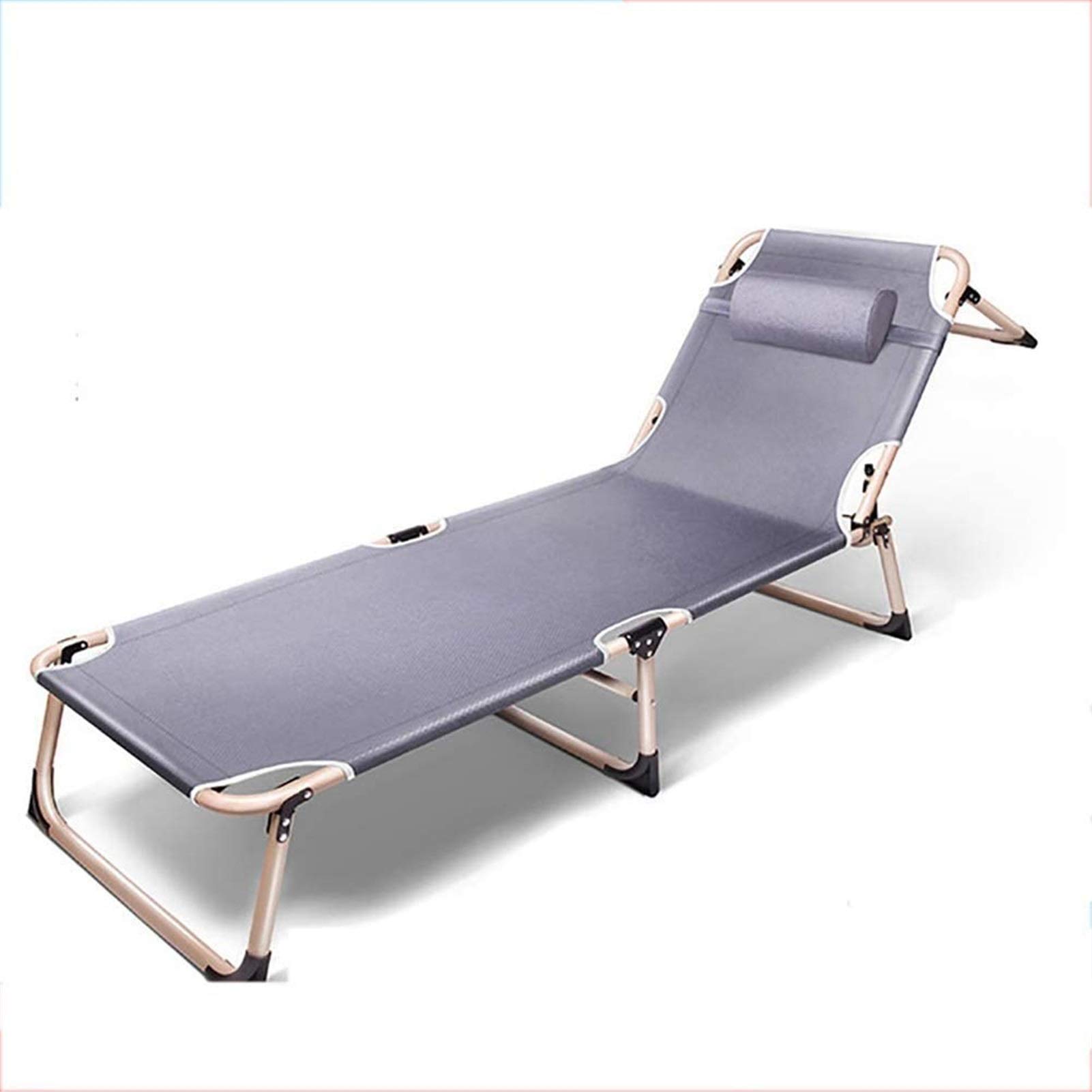 XZGDEN Lightweight Folding Sun Lounger - Portable Camping Bed, Office Nap Chair & Outdoor Recliner - Supports 150kg (193x63x30cm) - Perfect for Beach, Patio, Poolside, Camping & Home Relaxation