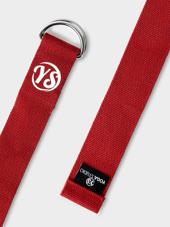 GOTS Certified Organic Cotton Yoga Belt with D-Ring - 2.5m (8.2ft) Stretchable Strap for Yoga, Pilates & Fitness - Perfect for Studio Practice, Home Workouts & Travel