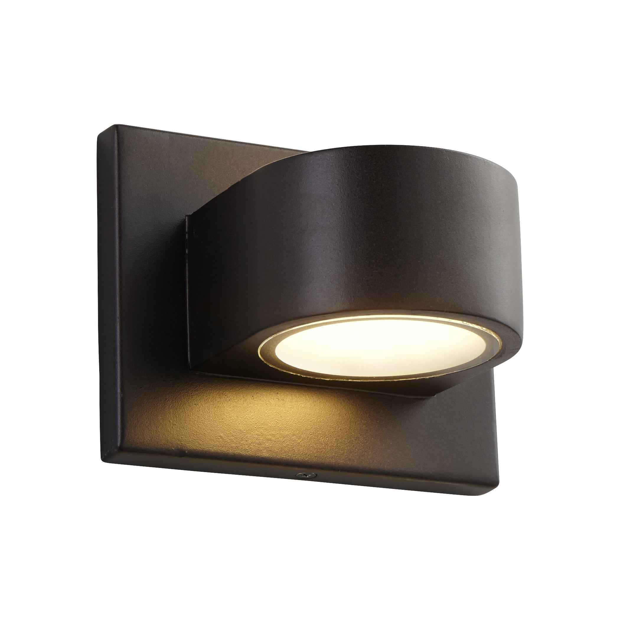 Oxygen Eris 3 721 22 Outdoor LED Wall Light Fixture - Weatherproof Exterior Lighting in Oiled Bronze Finish - Perfect for Patio, Garden & Entryway Illumination