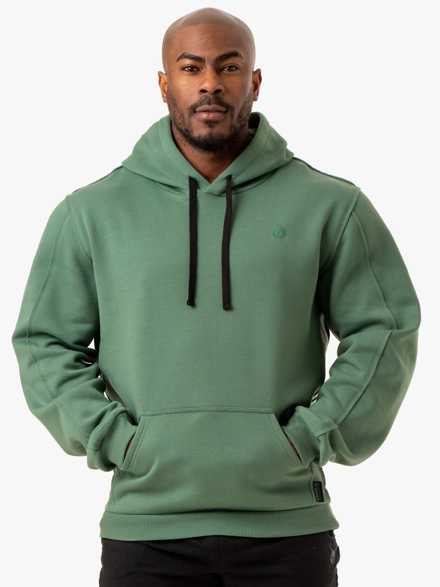 Force Pullover Hoodie for Men & Women - Comfortable Green Hooded Sweatshirt - Perfect for Gym, Running, and Casual Wear