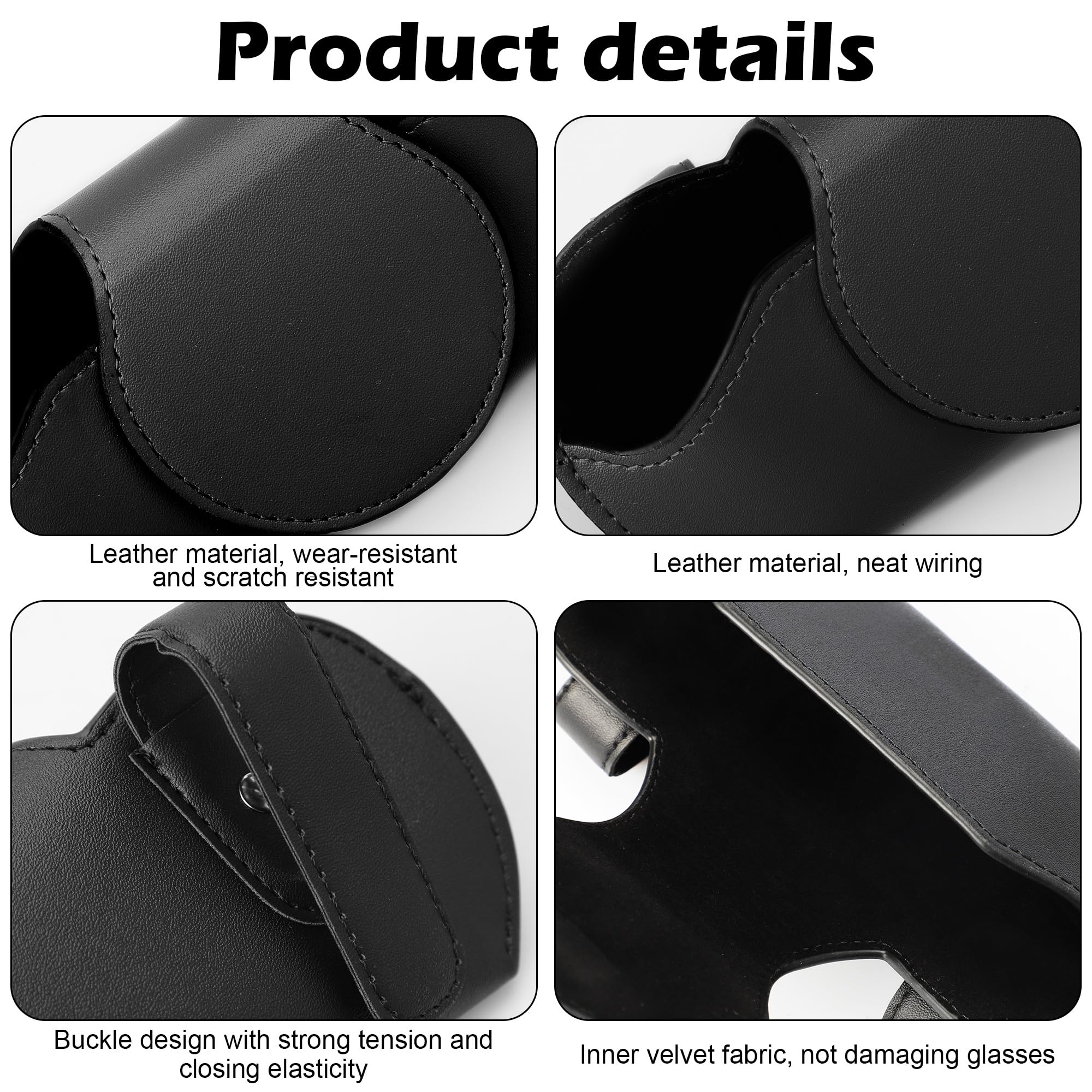 Amelity Car Visor Sunglass Holder Clip - Durable Black Car Accessories for Men & Women, Perfect for Driving, Travel, and Outdoor Adventures