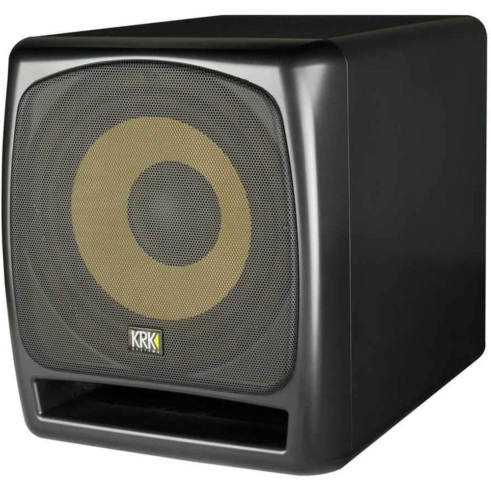 KRK 12S2 V2 12-Inch 220W Powered Studio Subwoofer - Professional Bass Speaker for Home & Studio Recording, DJ Setup, Music Production, and Live Performances