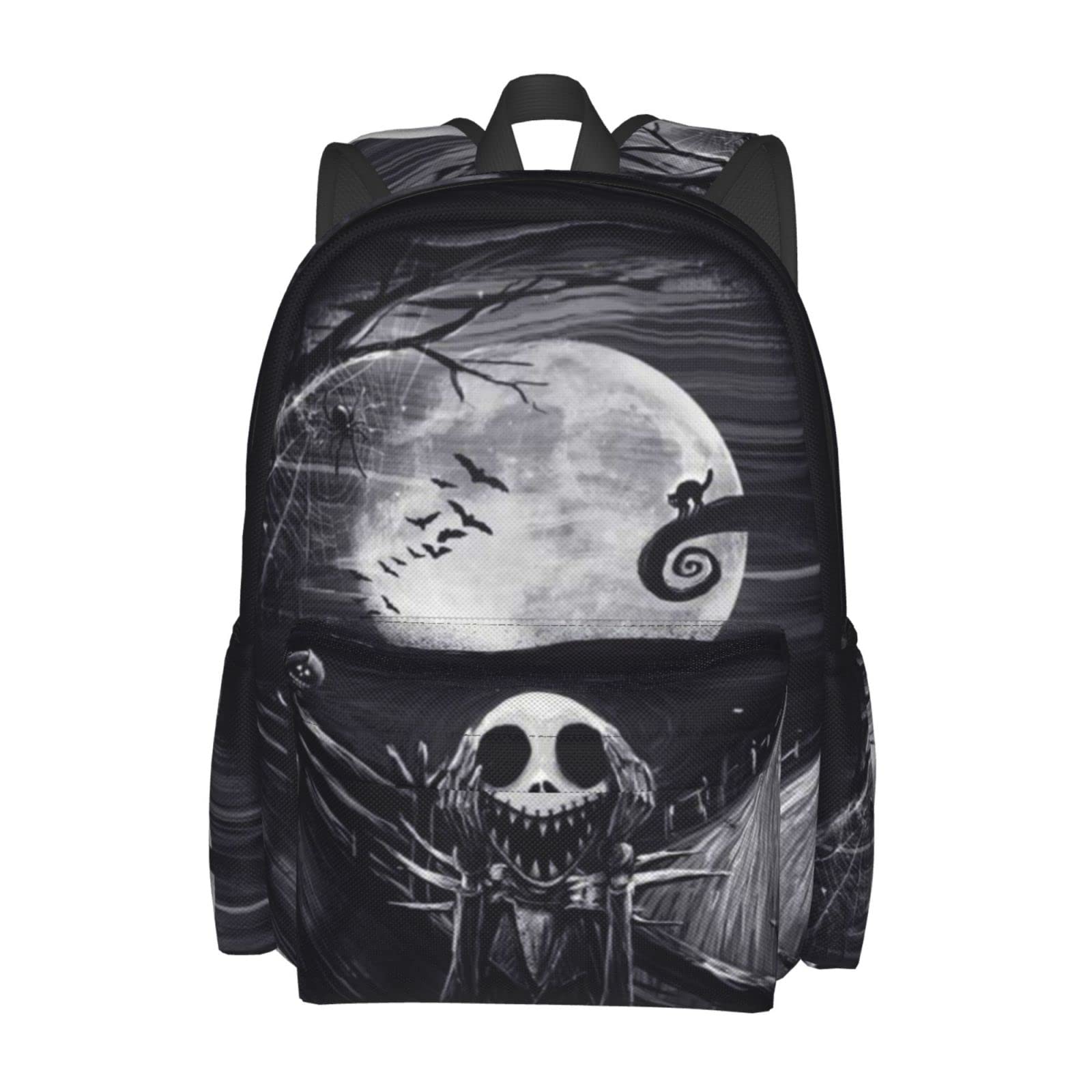 Melillah Christmas Skellington Backpack - Lightweight Travel Backpack for School, Outdoor & Leisure - Unique Personality Backpack for Holidays, Gifts & Daily Use