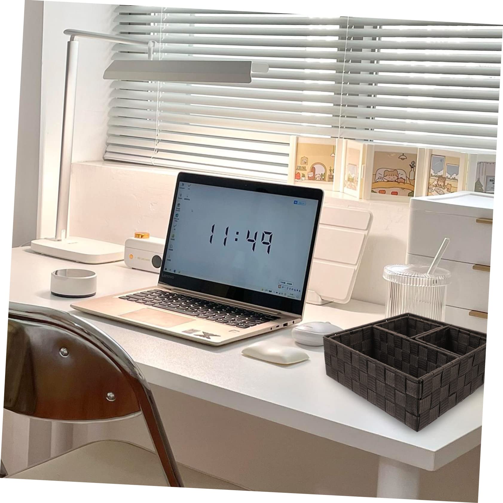Zerodeko 4-Piece Desk Organizer Set - Storage Cubes for Home Office, School & Workspace - Perfect for Organizing Stationery, Books & Office Supplies