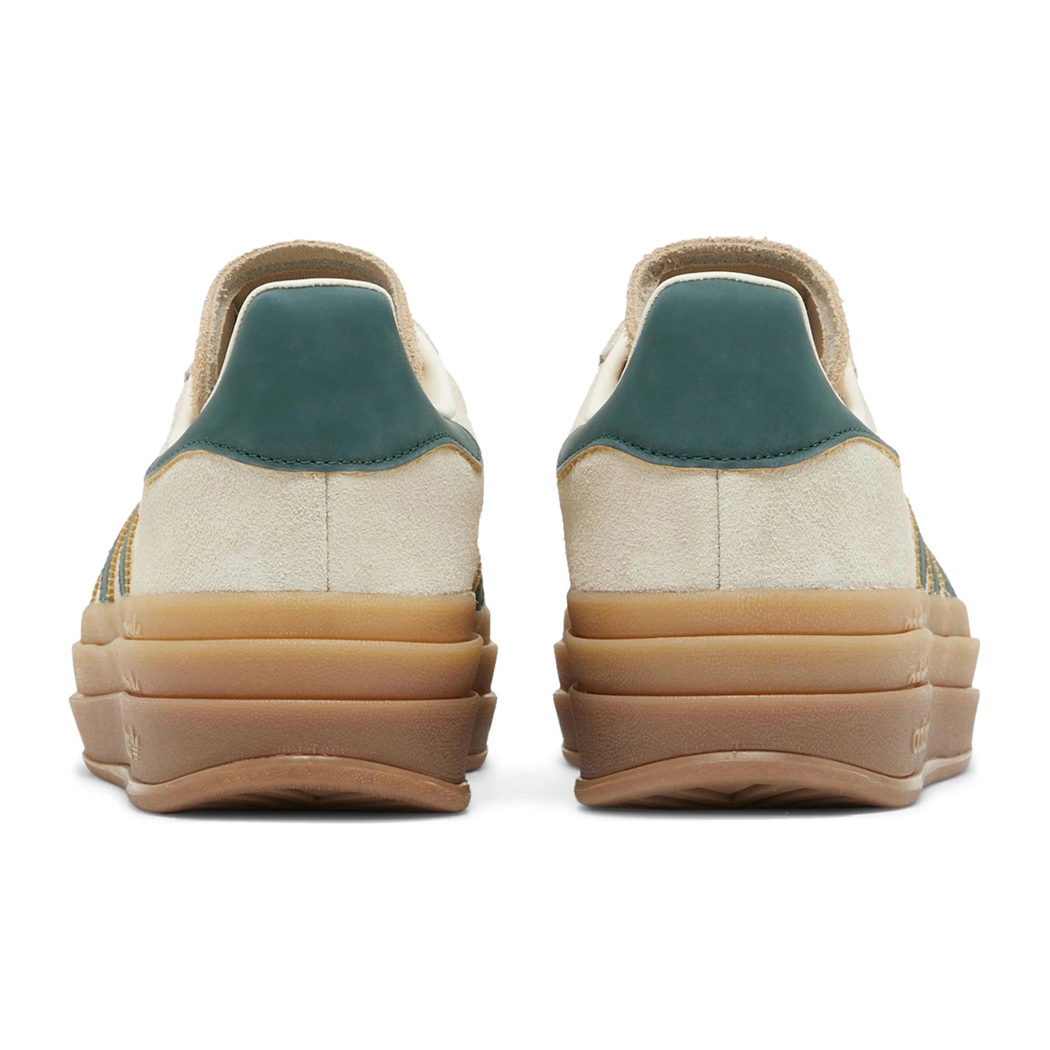 Adidas Gazelle Bold Sneakers for Women - Cream & Collegiate Green - Comfortable Casual Shoes for Running, Walking & Everyday Wear