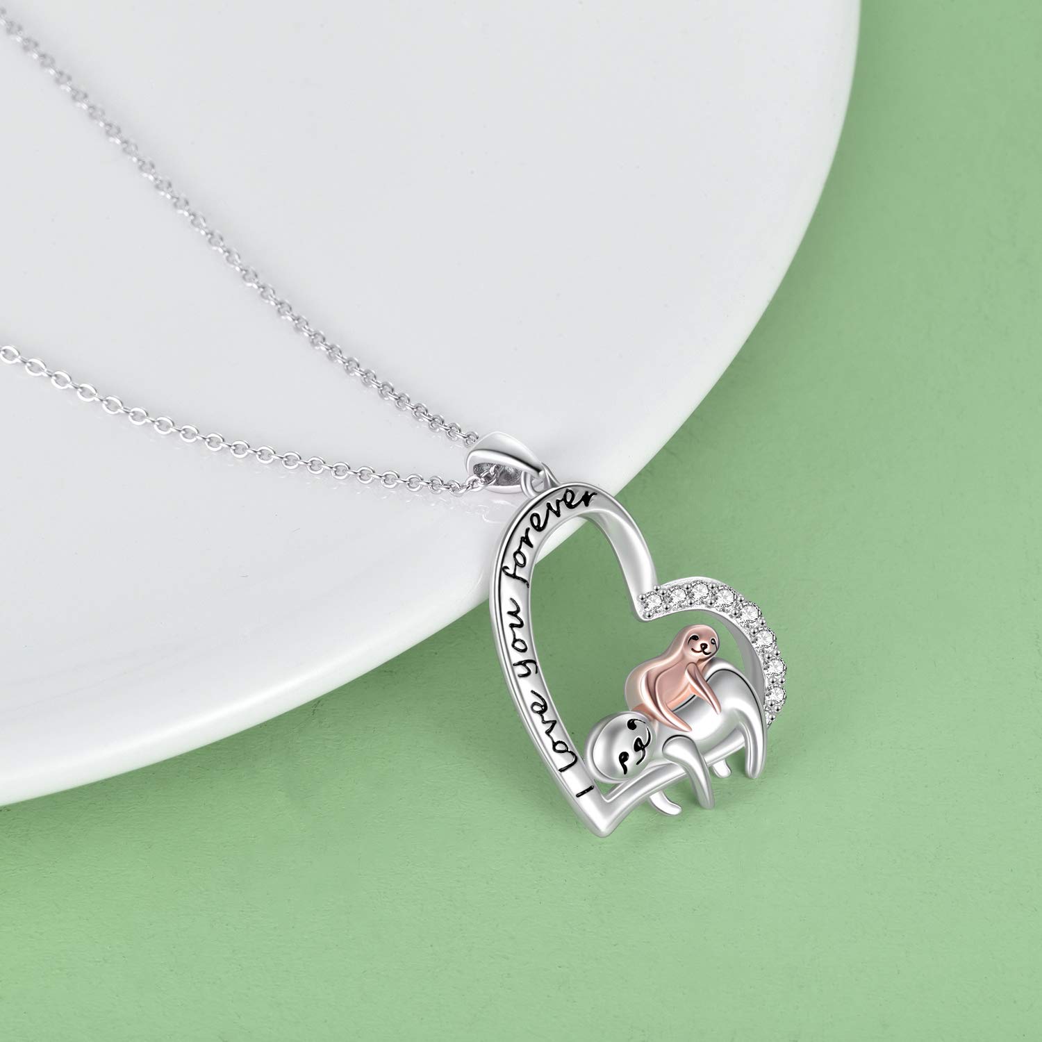 POPLYKE 925 Sterling Silver Animal Necklace - Elegant Jewelry Gift for Mom, Women, Daughter | Perfect Mother's Day, Birthday & Anniversary Present | Ideal for Casual Wear, Special Occasions & Gift Giving
