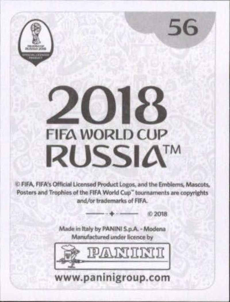 2018 Panini FIFA World Cup Russia Sticker #56 Abdullah Al-Zori Saudi Arabia - NM/Mint Condition - Official Collectible Soccer Stickers for Albums, Trading & Memorabilia Display