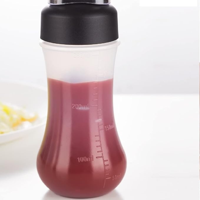 350ml WSEYZ Squeeze Bottle with Lid - 5-Hole Sauce Dispenser for Kitchen, BBQ, Salad Dressing & Baking | Portable Condiment Bottle for Home & Restaurant Use