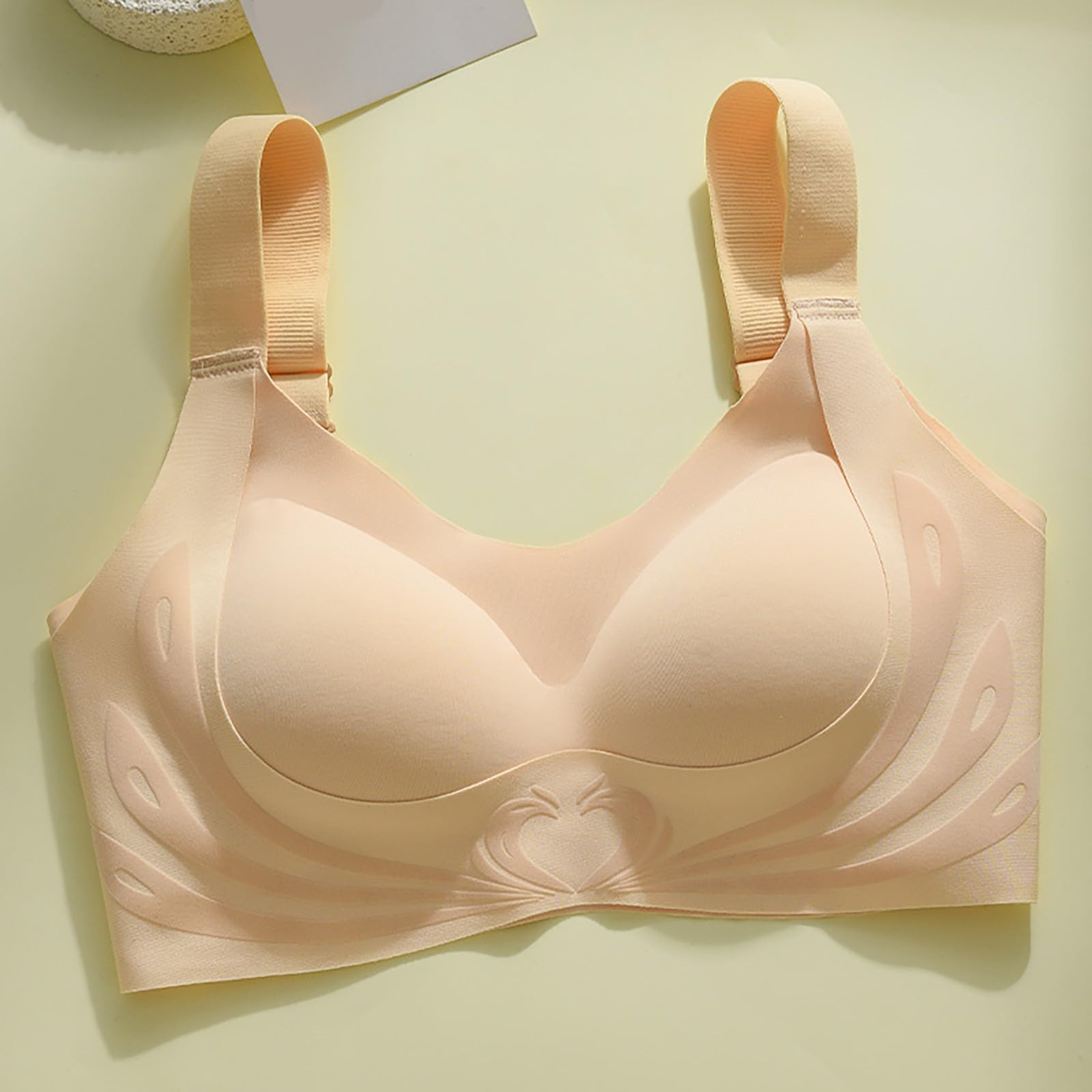 Dawncog Wireless Push-Up Bra for Women - Lift & Anti-Sagging Comfort Bra, Seamless T-Shirt Bra with Super Gather Support - Perfect for Everyday Wear, Workout & Senior Women's Comfort