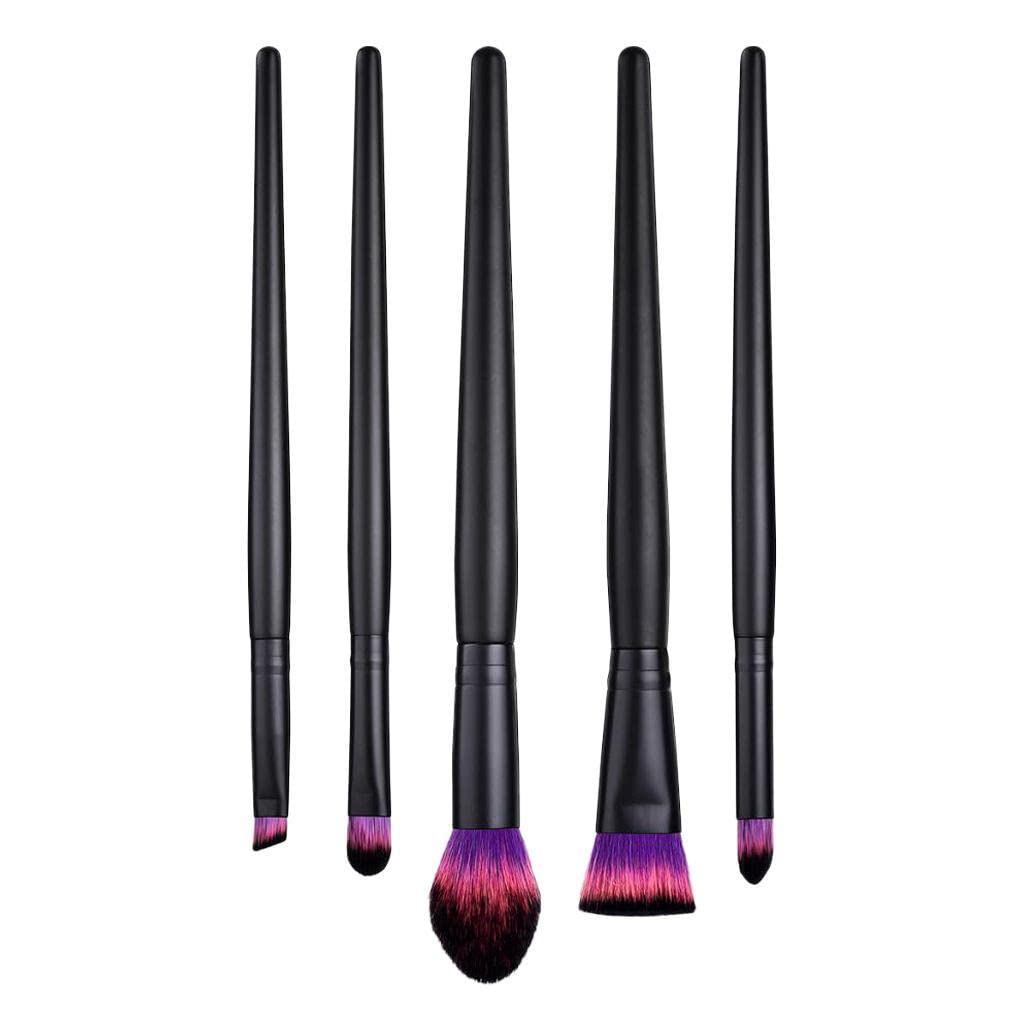 GAH 5-Piece Professional Makeup Brush Set for Eyeshadow & Eyeliner - Soft Synthetic Bristles Cosmetic Brushes for Flawless Eye Makeup Application | Perfect for Daily Use, Travel & Professional Makeup Artists