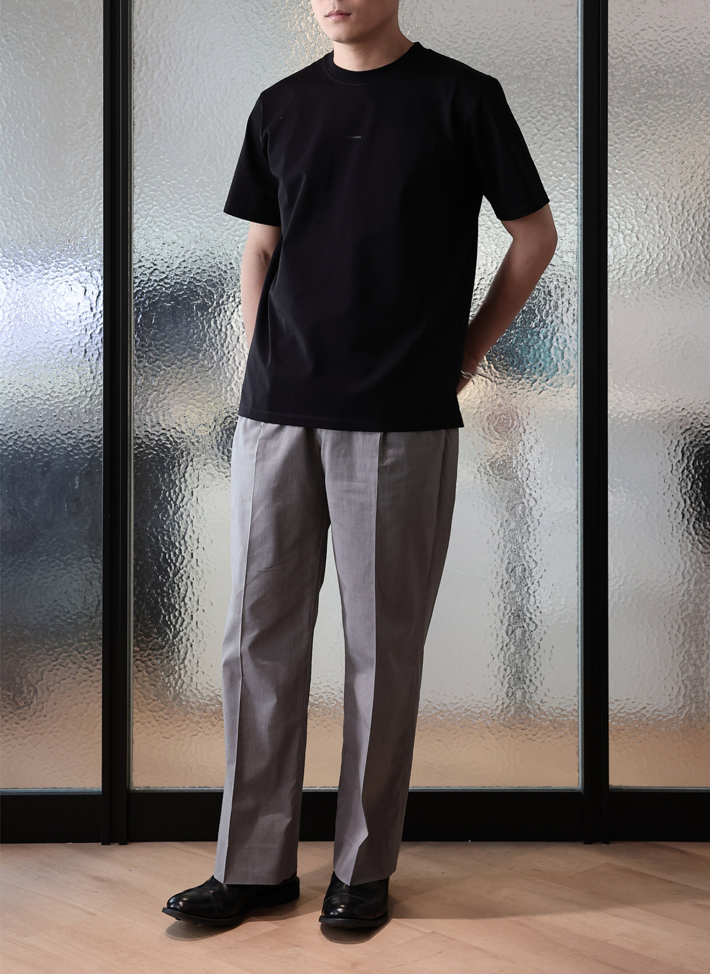 Premium Mercerized Cotton T-Shirt (T01) - Soft Breathable Men's Casual Tee for Everyday Wear & Layering