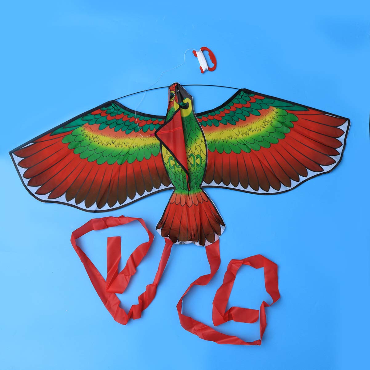 VOSAREA 2-Pack Cartoon Parrot Kites - Colorful Flying Kites for Kids & Adults - Durable Outdoor Beach Toys for Family Fun, Birthday Gifts, Park Play, and Summer Activities