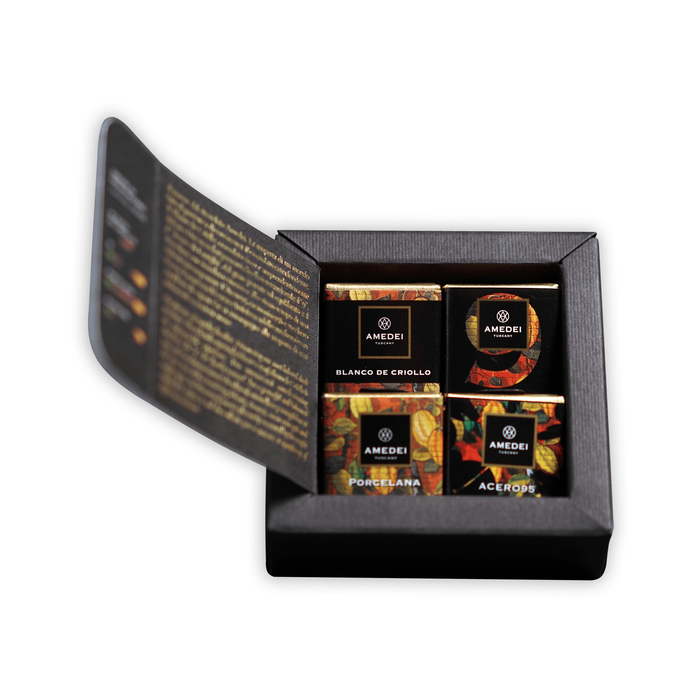 Amedei Napolitains I Neri 70% Dark Chocolate Bars - Premium Italian Gourmet Chocolate Gift Box (12 Pieces) - Perfect for Valentine's Day, Birthday Gifts & Dessert Platters