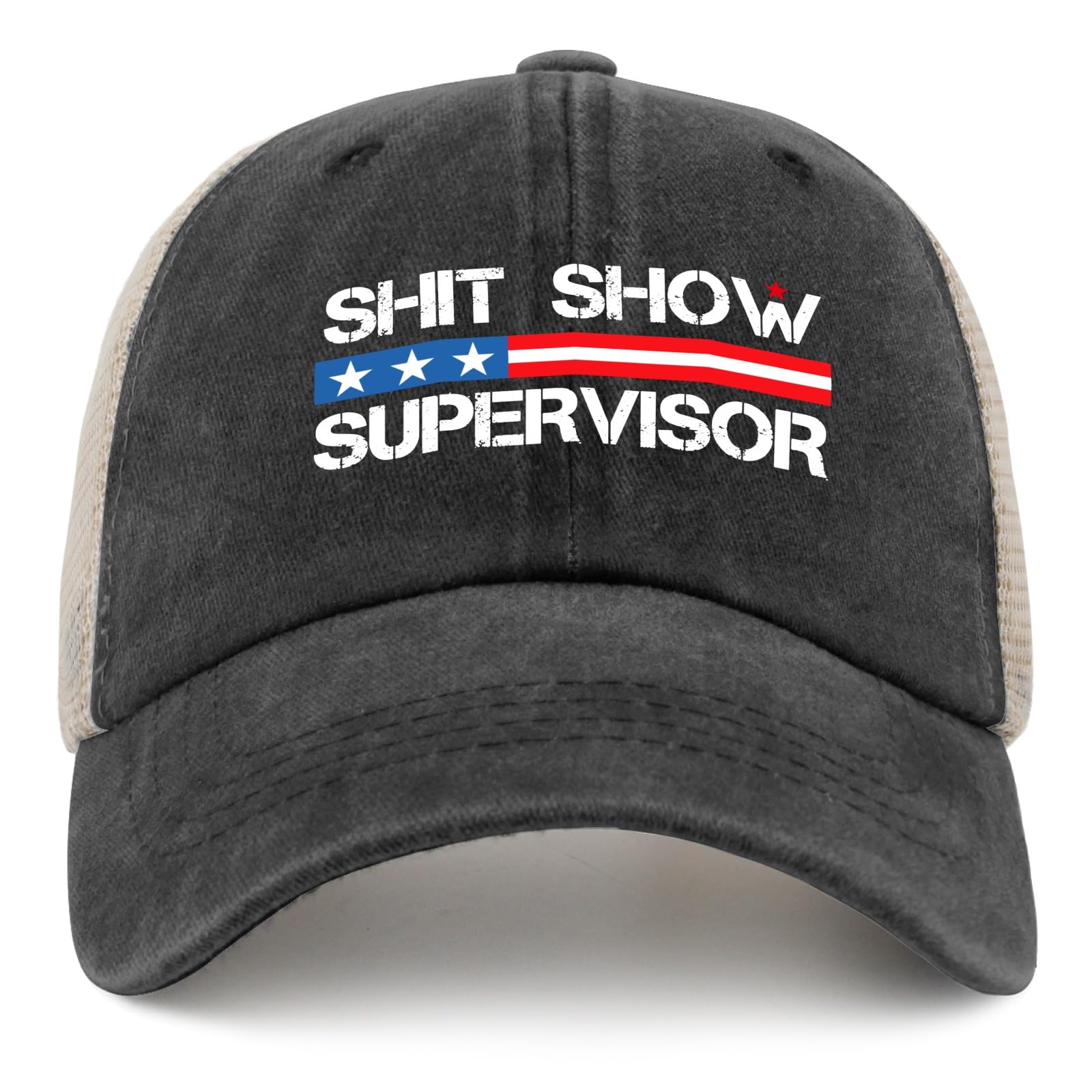 OOMOO Funny Meme Caps for Men - Supervisor Hat with Hilarious Sayings | Trendy Novelty Gifts for Coworkers & Friends | Perfect for Office Pranks, Parties & Meme Lovers