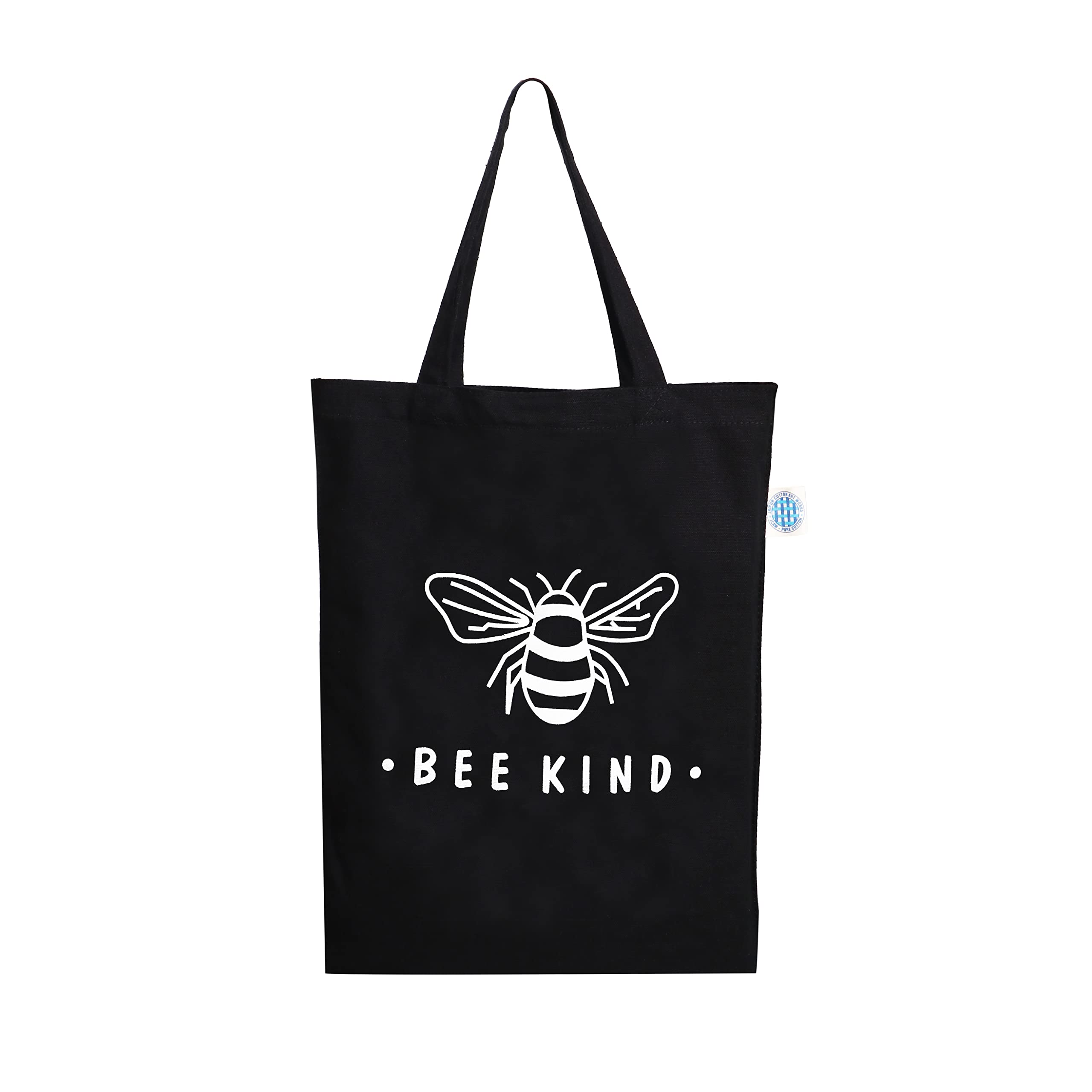 BOHEMEO Reusable Organic Cotton Canvas Tote Bag - Eco-Friendly Fashion Handbag with Stylish Prints for Women, Perfect for Shopping, Beach & Daily Use