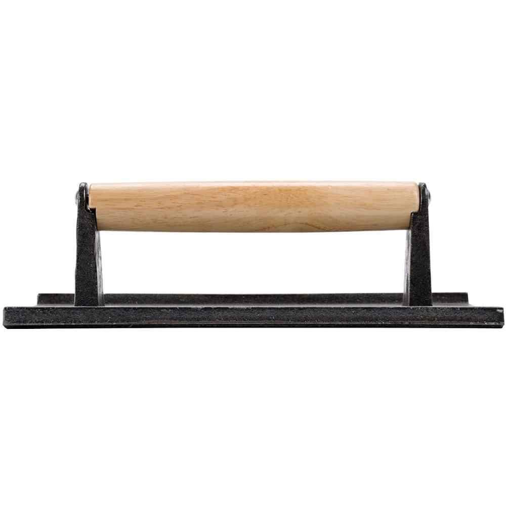 Premium 6-Piece Cast Iron Steak Weight Set - Heavy Duty Commercial Grade Burger Press for Hamburgers, Paninis & Grilling - Large 9x5 Inch Size - Perfect for BBQ, Restaurants & Home Cooking