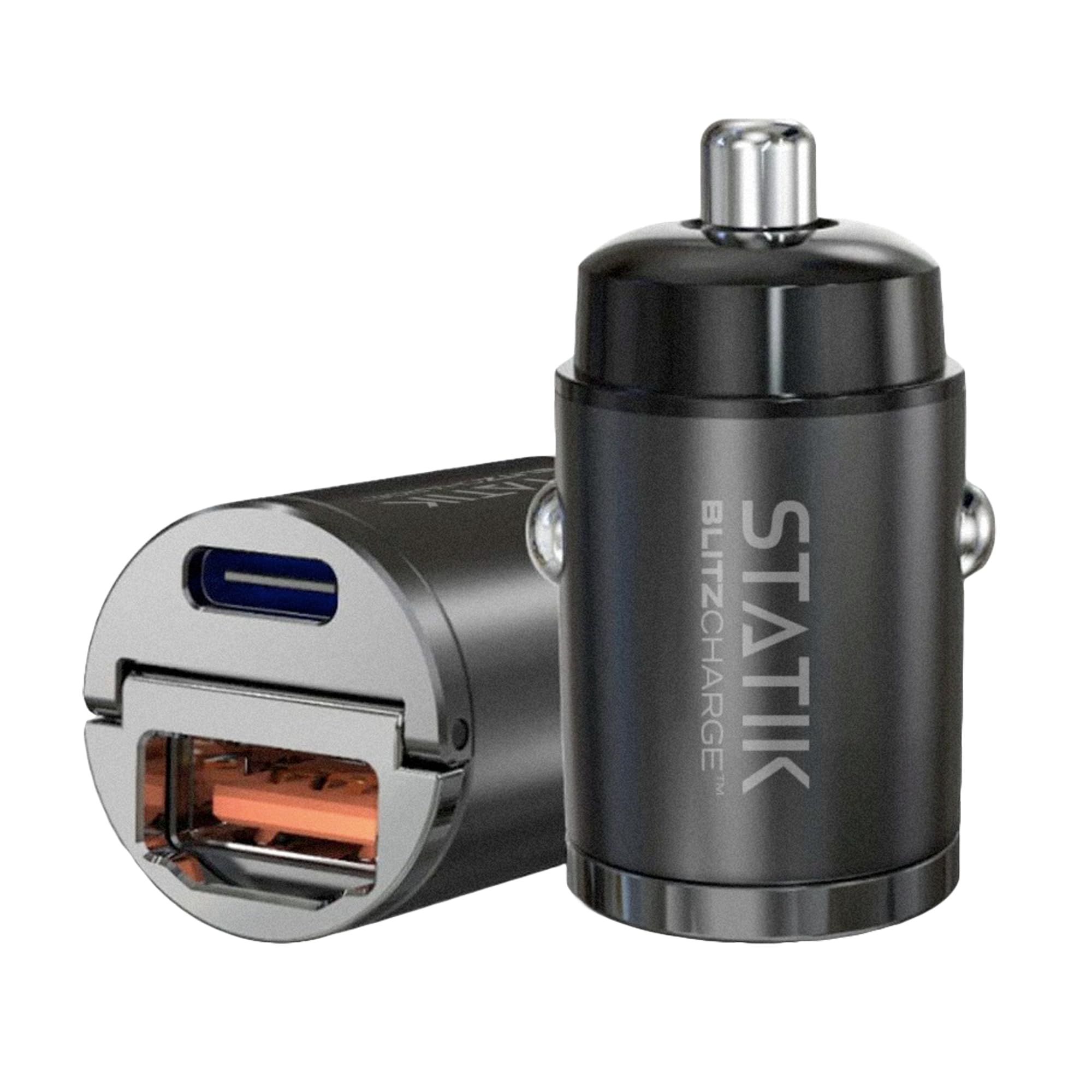 Dual Car Phone Charger - Fast USB C & A Charging for Cars - 12V-24V Power Adapter | Perfect for Road Trips & Commuting