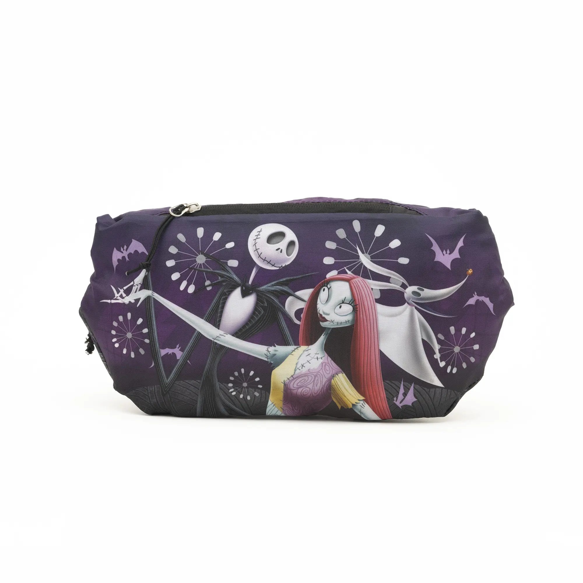 Disney Nightmare Before Christmas Packable Hip Crossbody Bag - Lightweight Fanny Pack for Halloween, Christmas, Theme Parks & Travel