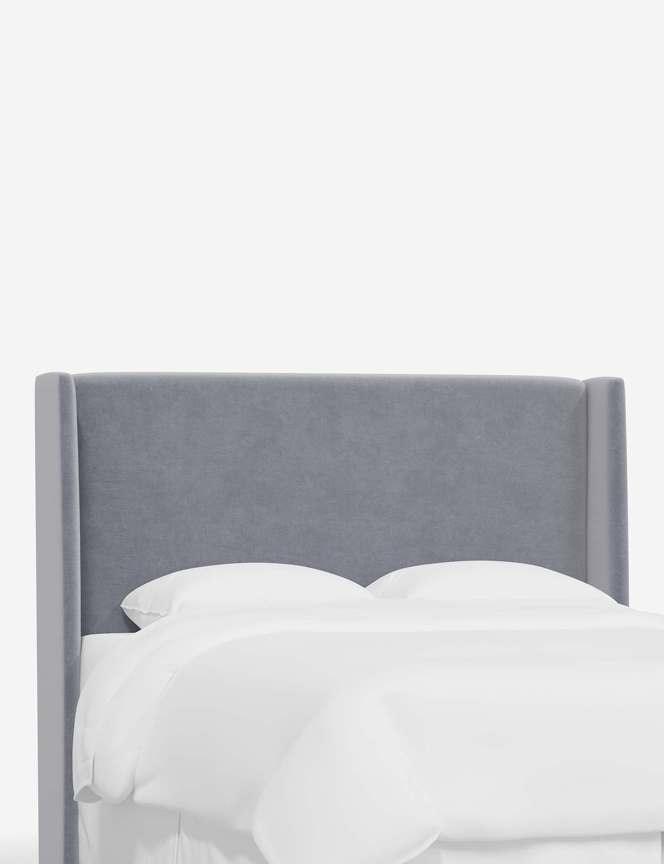 Adara Upholstered Headboard - Queen Size Bed Frame Headboard with Nailhead Trim - Perfect for Master Bedroom, Guest Room & Home Decor