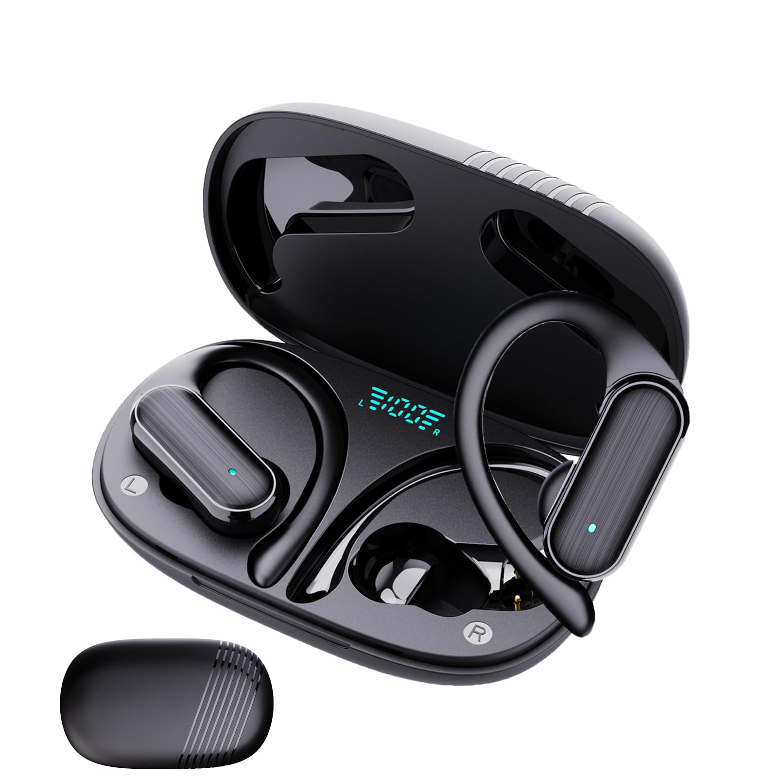 Real-Time Language Translator Earbuds - Bluetooth 144 Languages Translation Device with Mobile App | Perfect for Travel, Business Meetings & International Communication (Black)