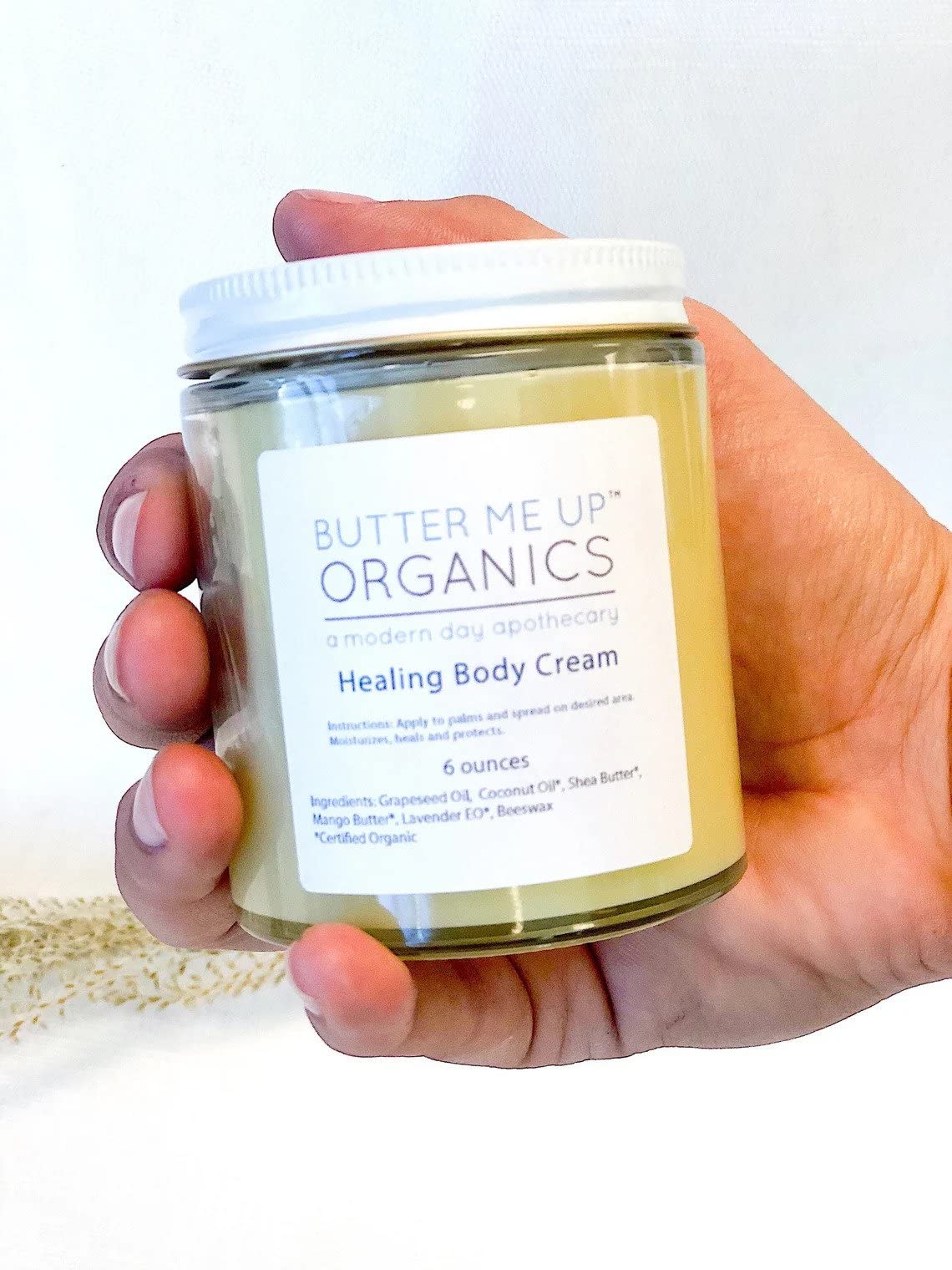 Organic Body Cream for Dry Skin - Natural Moisturizer with Shea Butter & Coconut Oil | Hydrating & Nourishing for Daily Skincare Routine