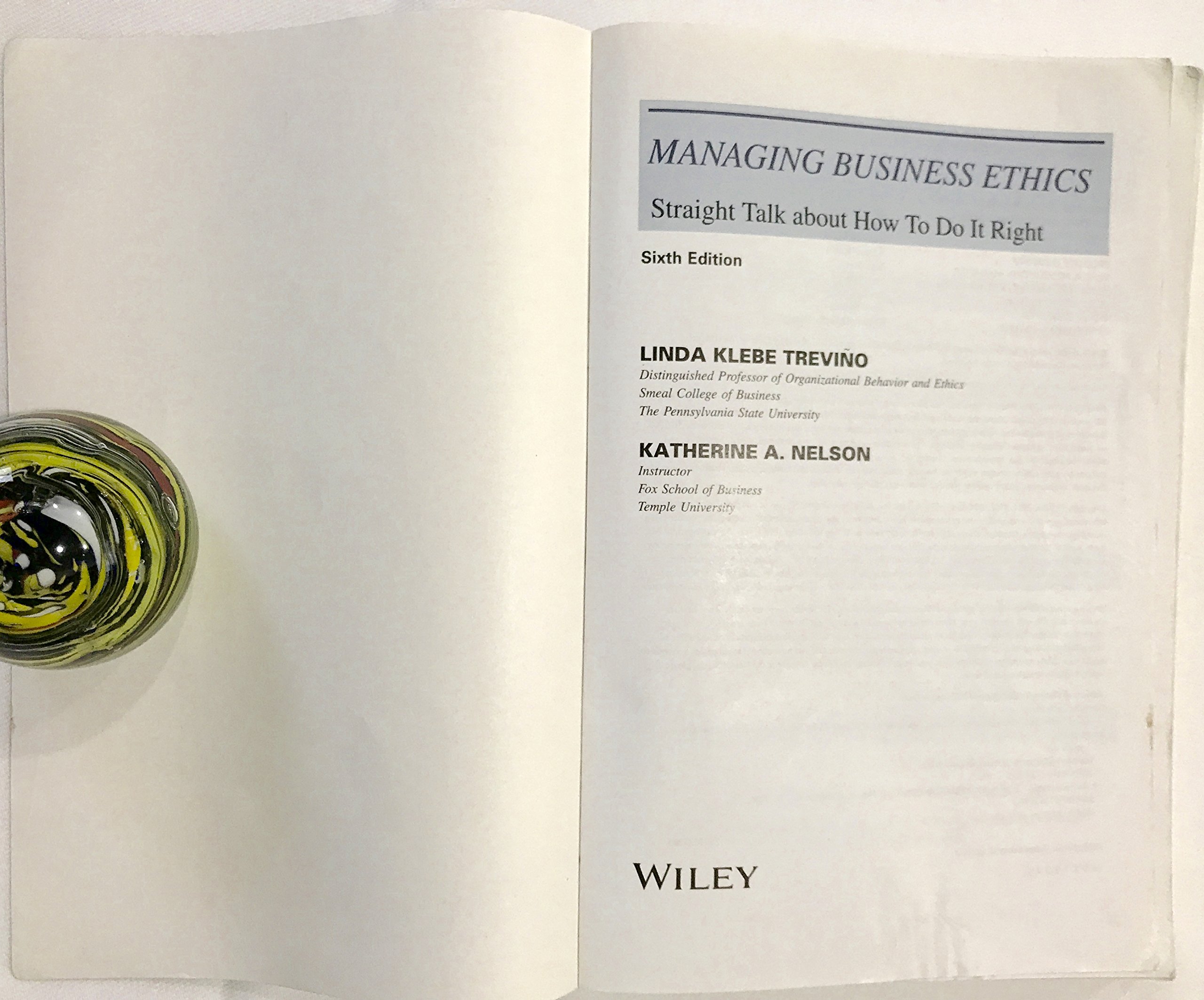 Managing Business Ethics: Practical Guide for Ethical Decision-Making in Corporate Environments | Business Ethics Book for Professionals, Entrepreneurs & Students | Workplace Ethics Training Resource