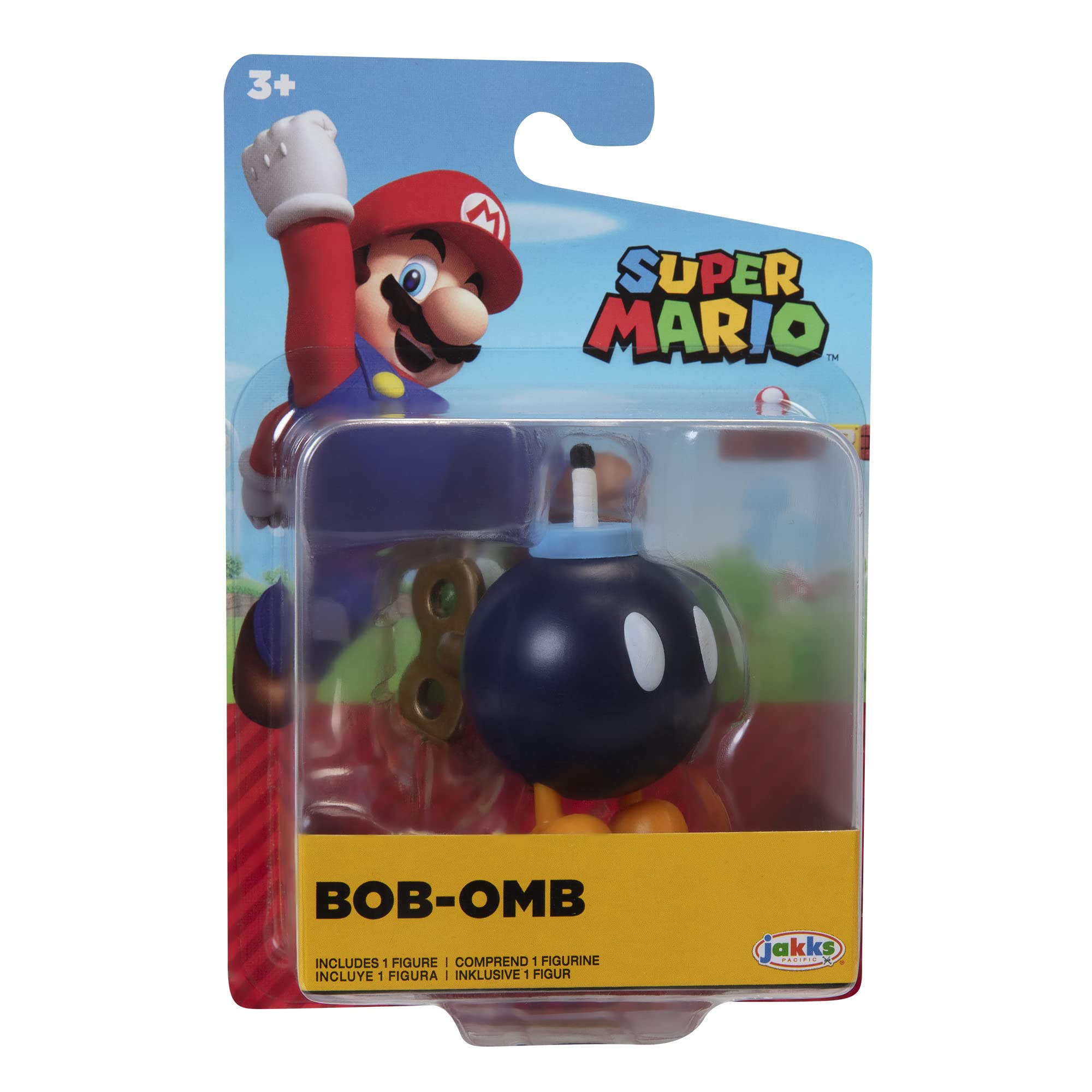 Nintendo Bob-Omb 6cm Articulated Action Figure - Perfect Gift for Kids & Collectors | Super Mario Party Game Accessory & Display Piece