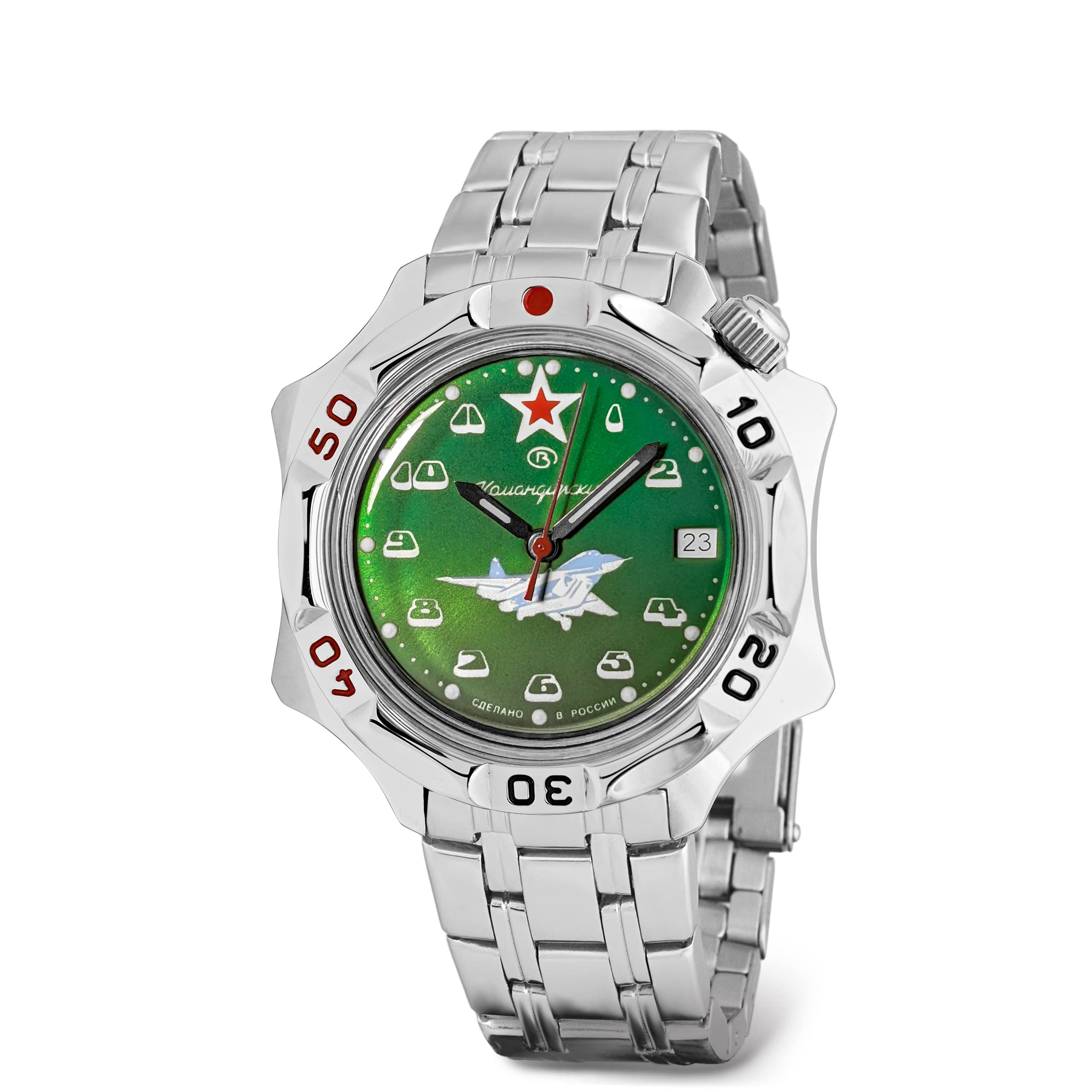 VOSTOK Komandirskie MIG-29 Military Watch for Men - Business & Casual Wear
