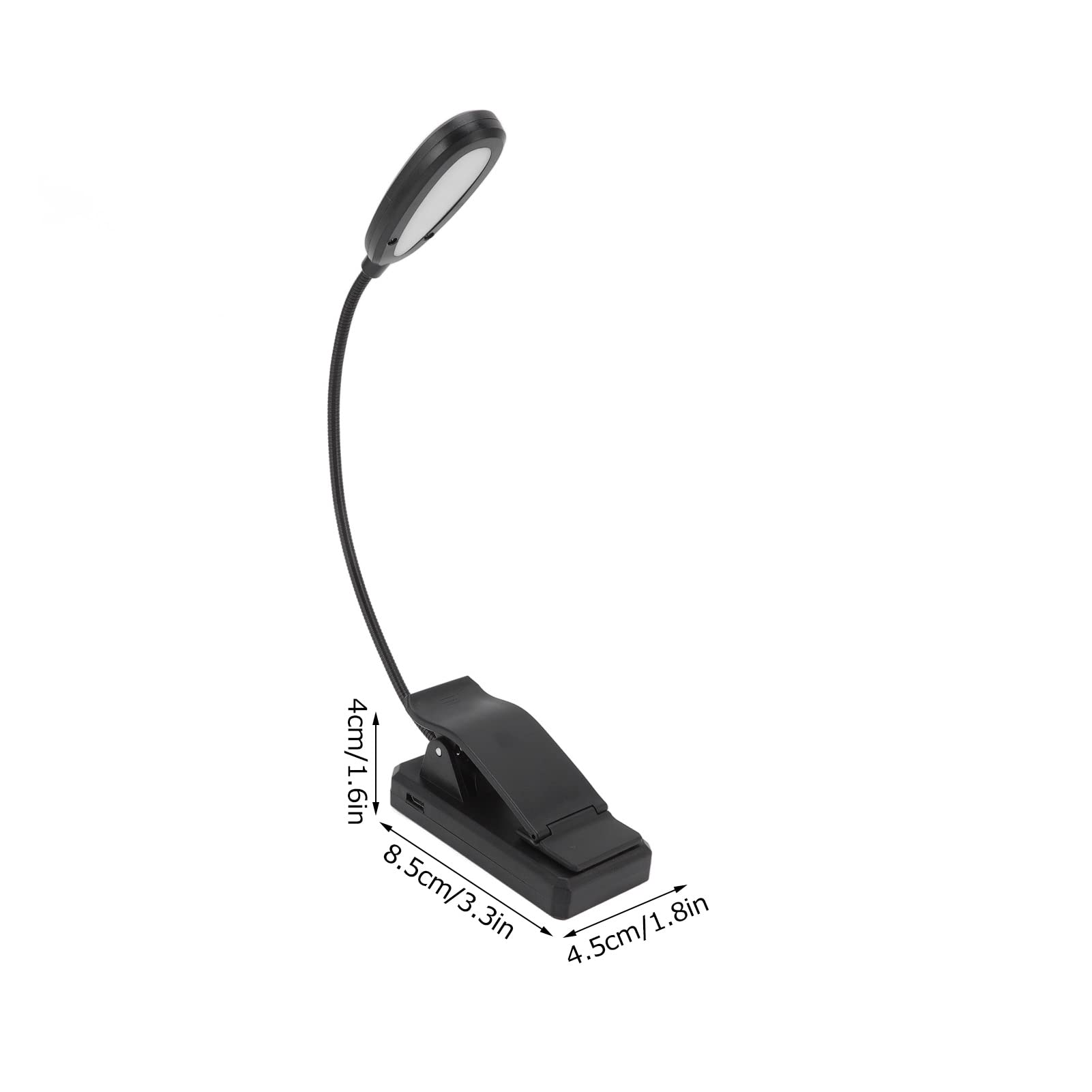 Clip-On Work Light with 9 Brightness Levels & Top Button Control - Portable Desk Lamp for Bedroom, Crafting, and Display - Adjustable Clamp Light with 3 Lighting Modes
